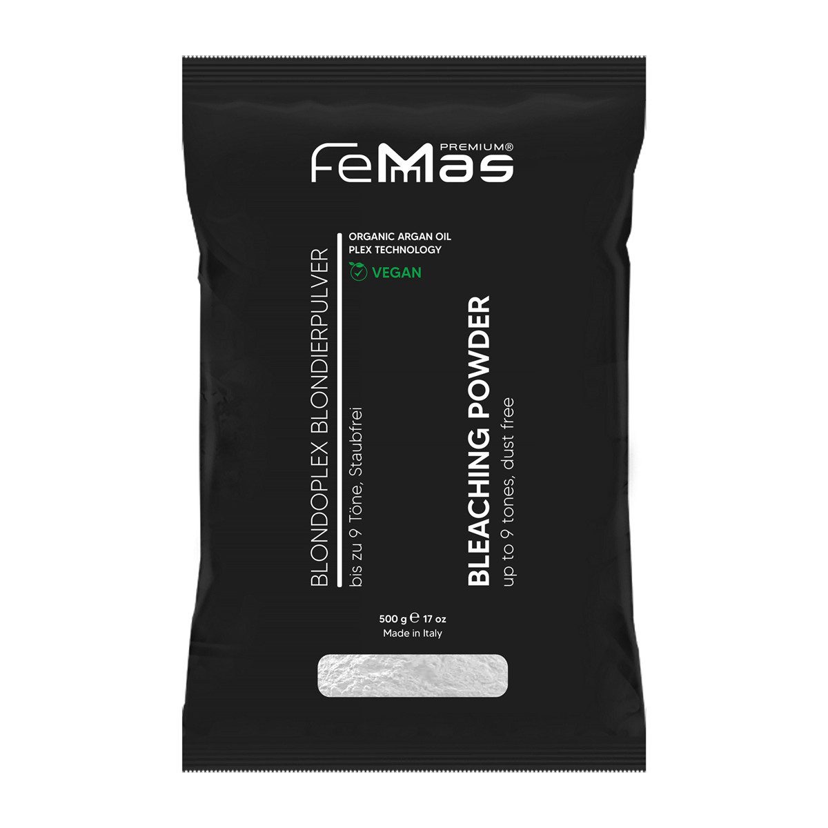 Femmas Premium Blondierpulver FemMas Blondierpulver 500g Weiß Plex Technologie & Arganöl