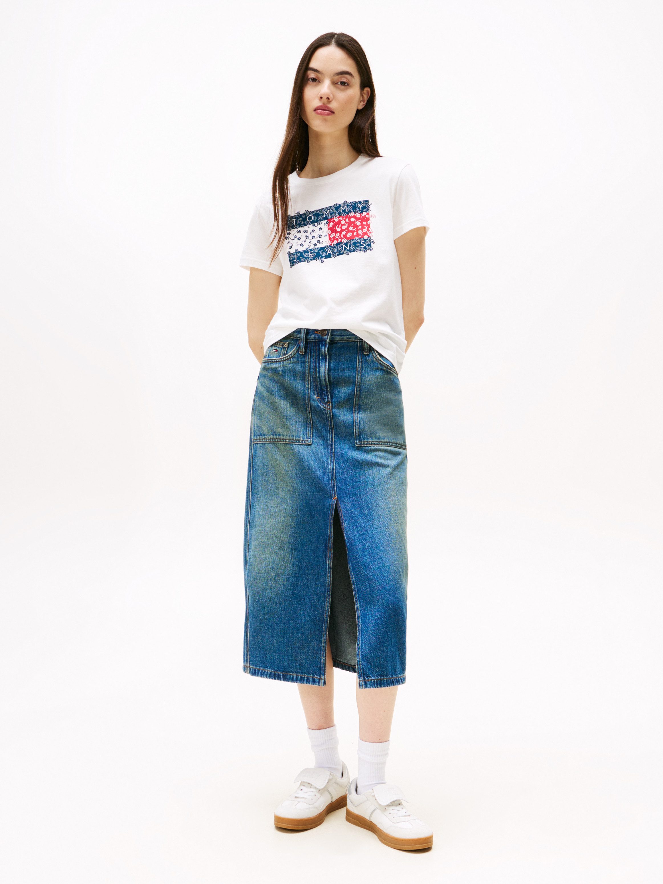 Tommy Jeans Jeansrock CLAIRE MIDI SKIRT günstig online kaufen