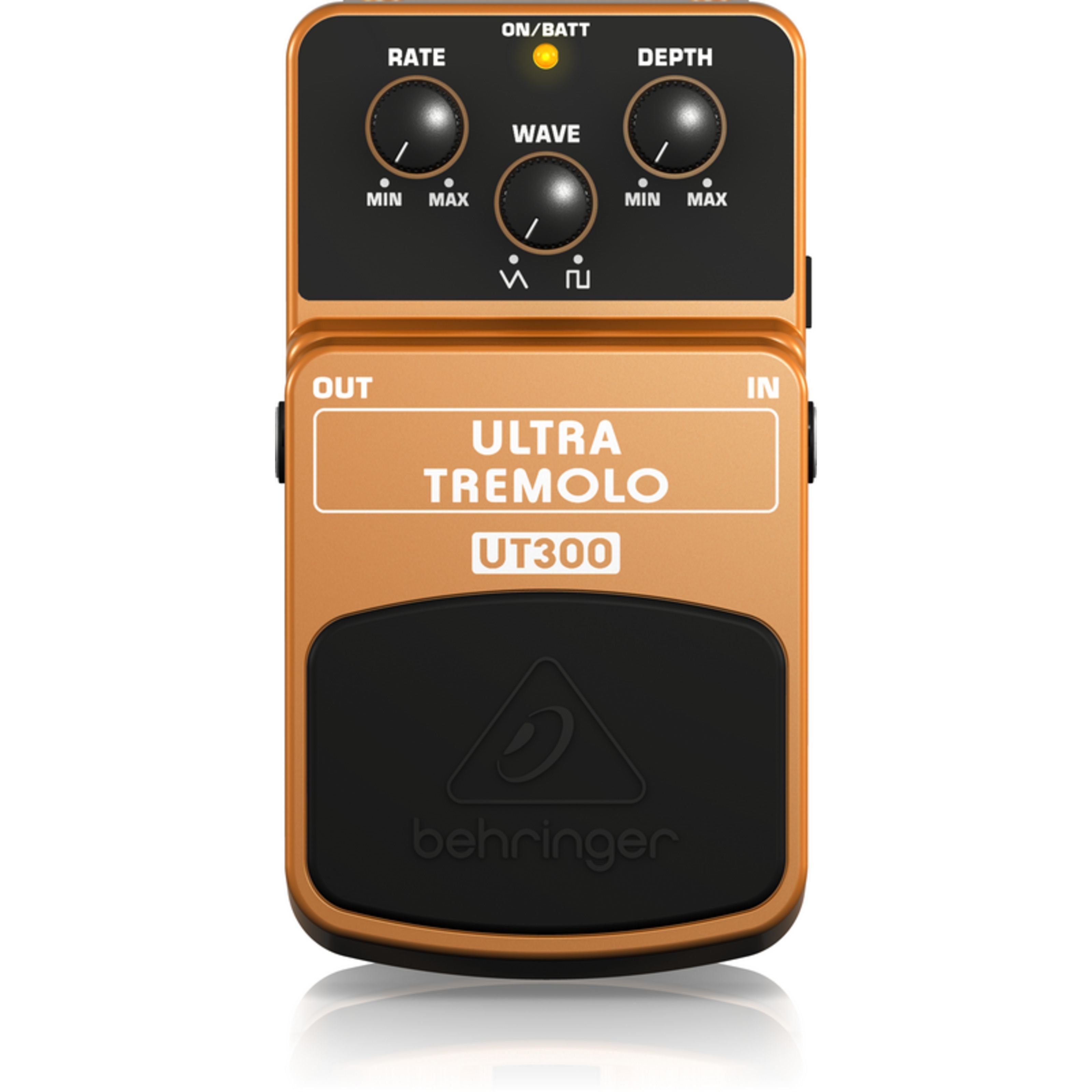 Behringer Musikinstrumentenpedal, (Effekte, Tremolo/Vibrato/Rotary), UT300 Ultra Tremolo - Effektgrät für Gitarren