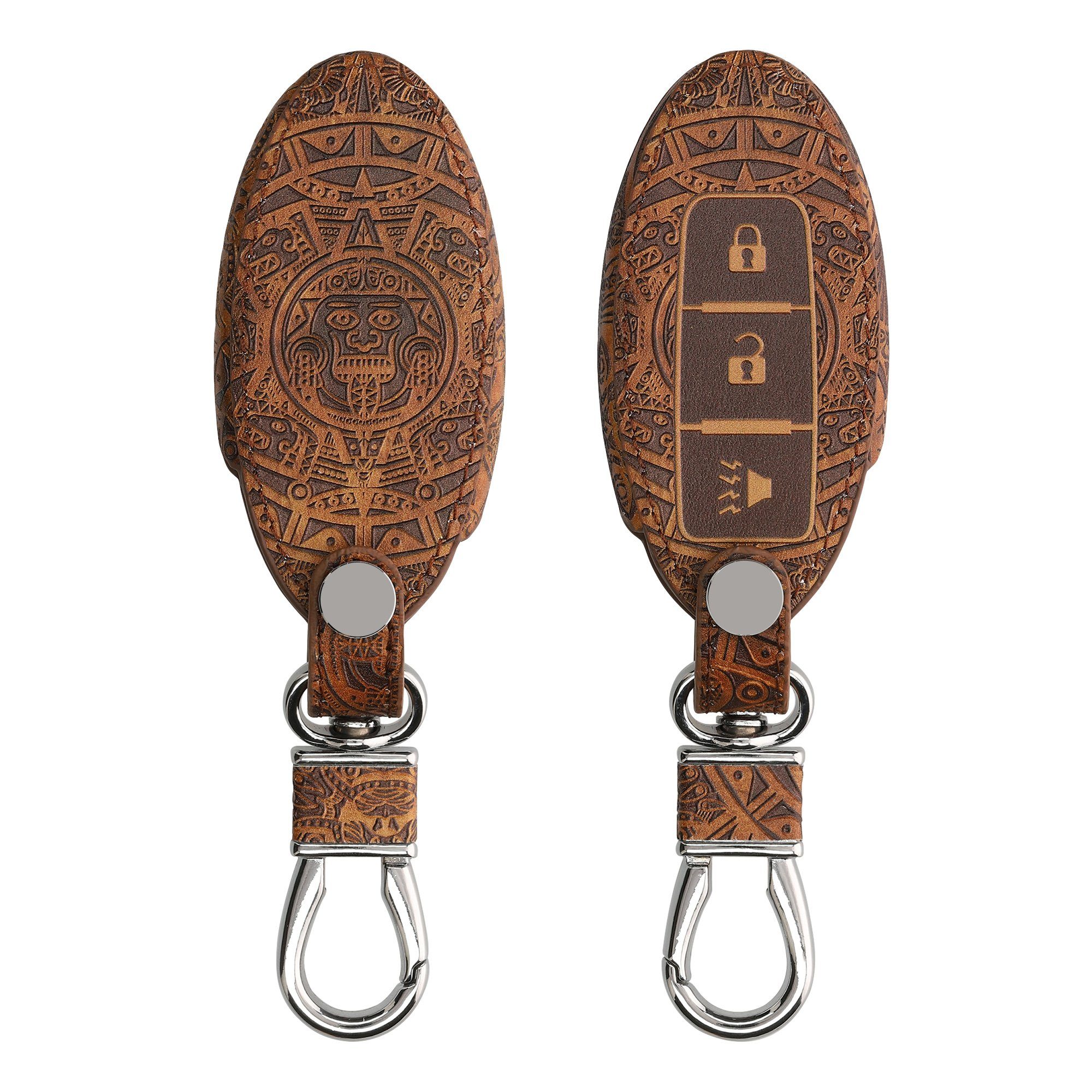 kwmobile Schlüsseltasche Nissan Autoschlüssel Hülle (1-tlg), Kunstleder Sch günstig online kaufen