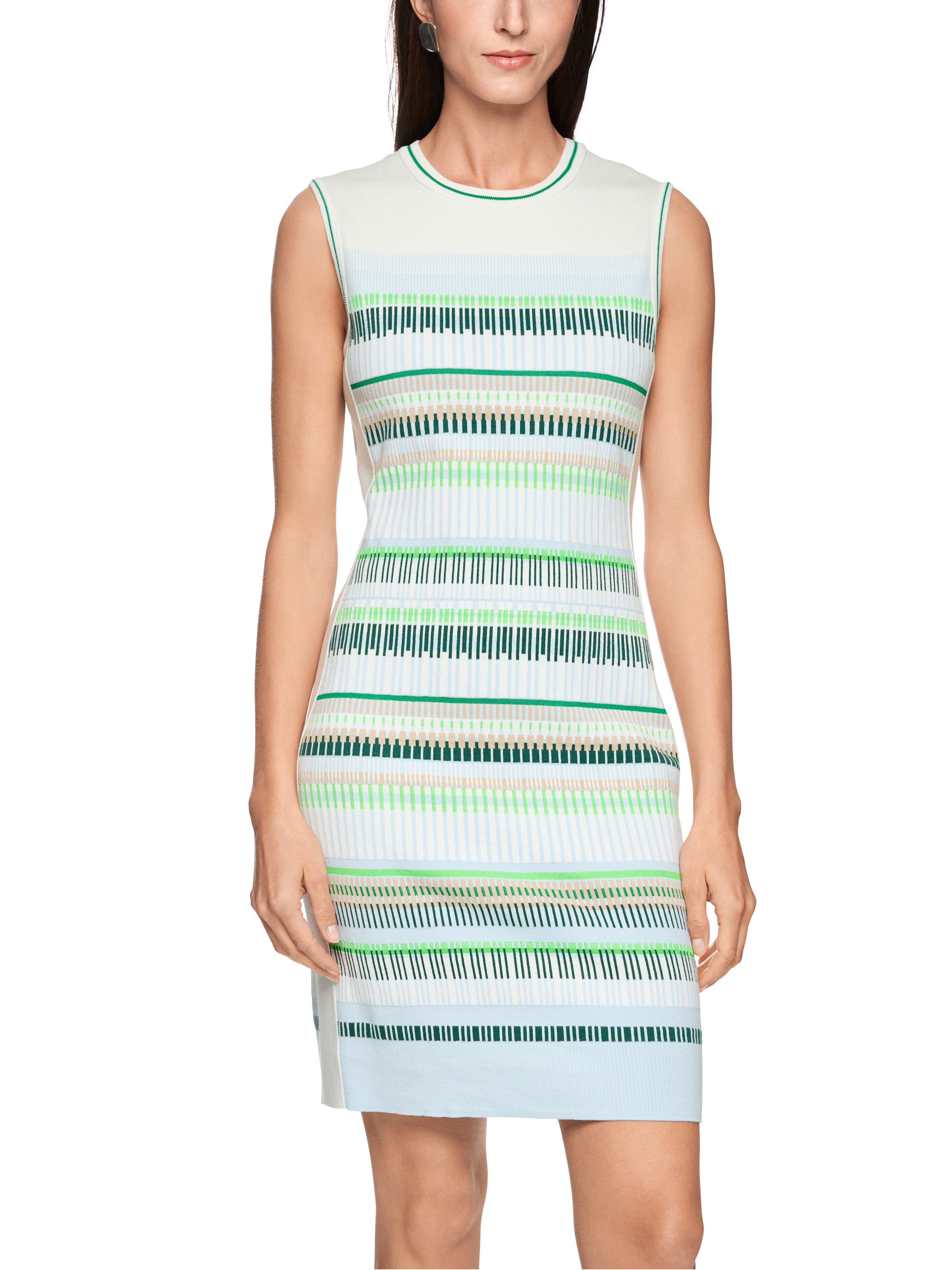 Marc Cain Strickkleid Ctiy Vibing Premium Damenmode Feinstrick, figurbetont, multicolor