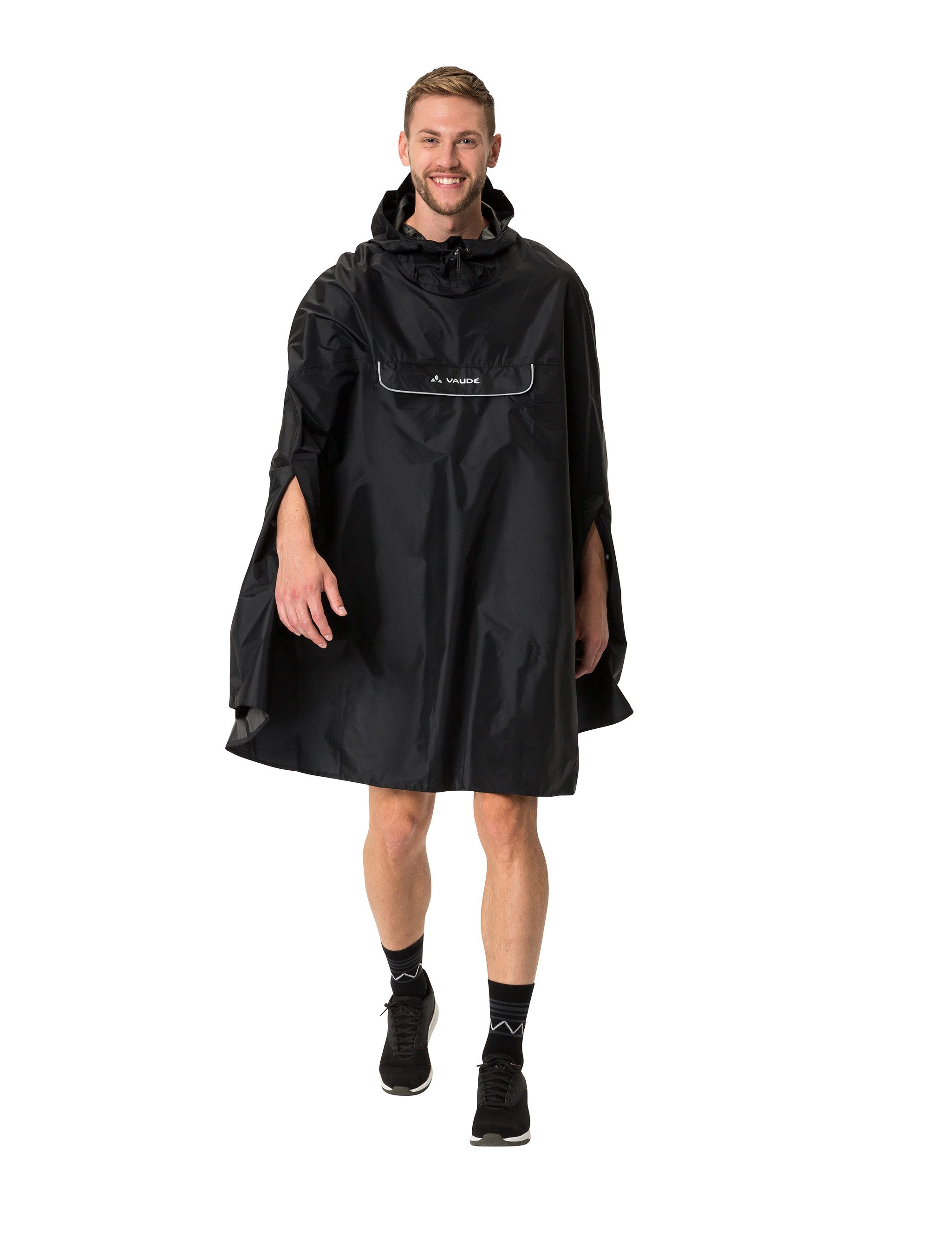 VAUDE Regenponcho VALDIPINO PONCHO für Radsport und Outdoor-Aktivitäten, leichtes Material