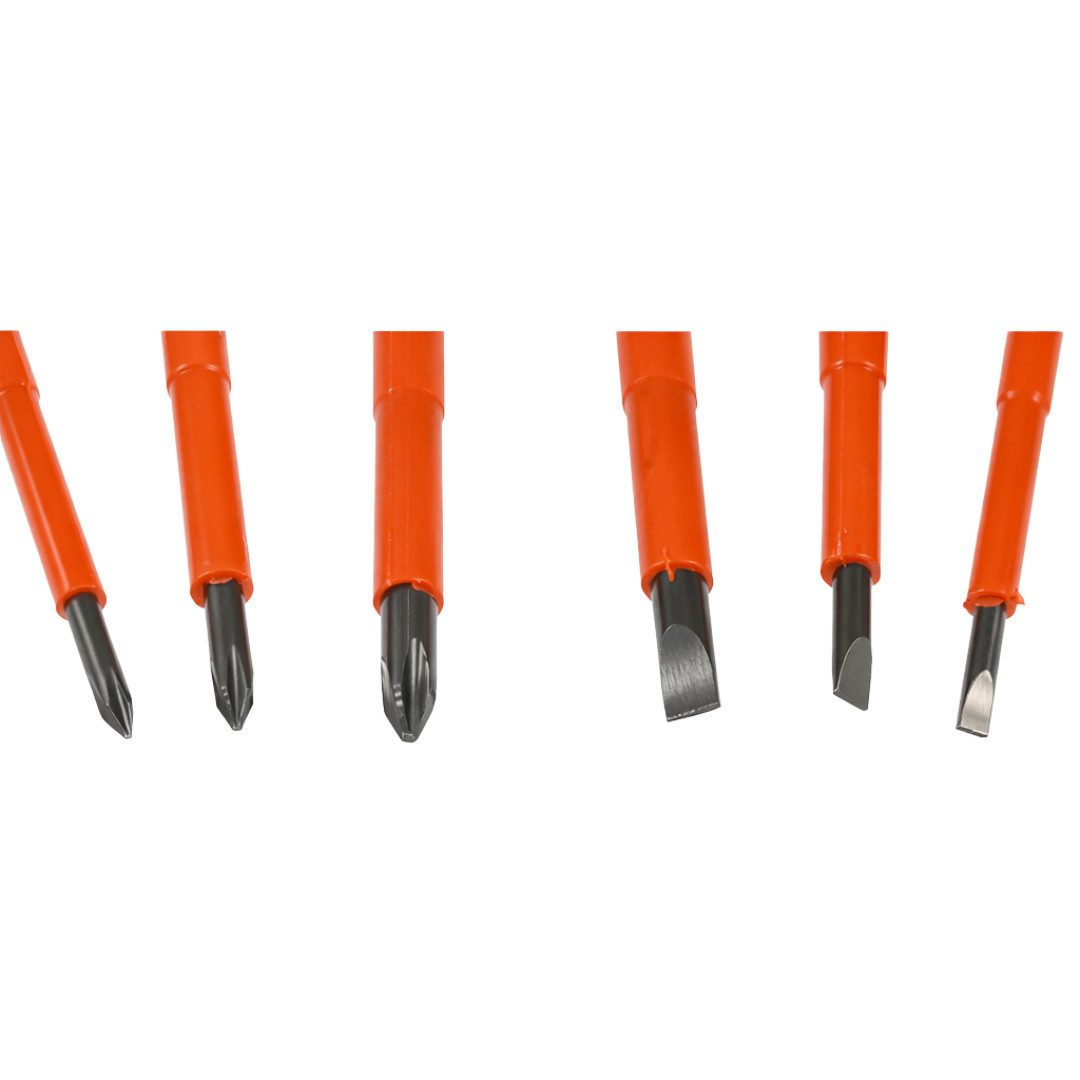 Beast Schraubendreher Schraubenzieher Set 6tlg Isoliert Magnetisch Kreuz Schlitz, (6 St), 1000 V isoliert, magnetische Spitzen, 6-teilig
