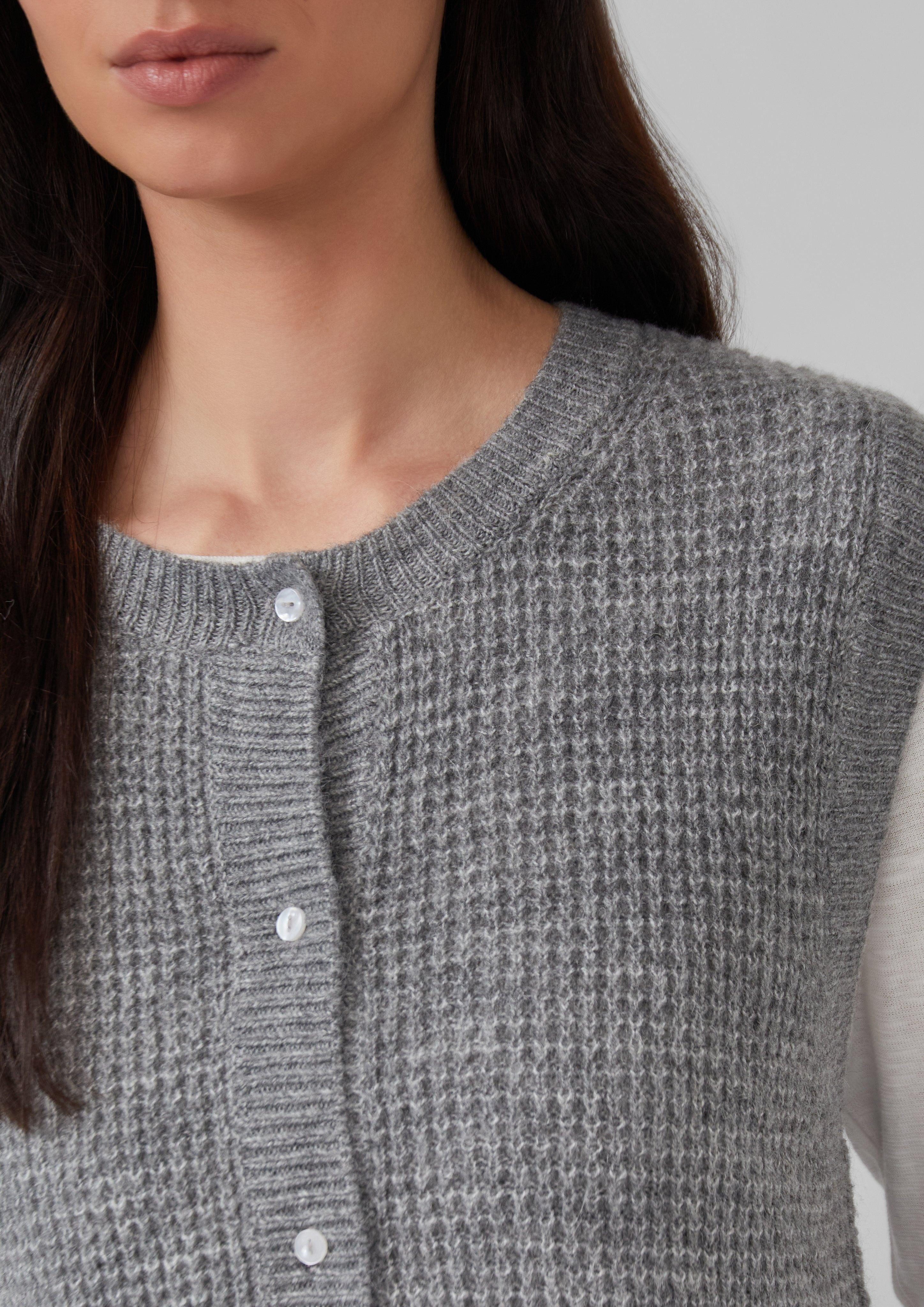 s.Oliver Strickpullover Strickweste aus Alpakamix günstig online kaufen