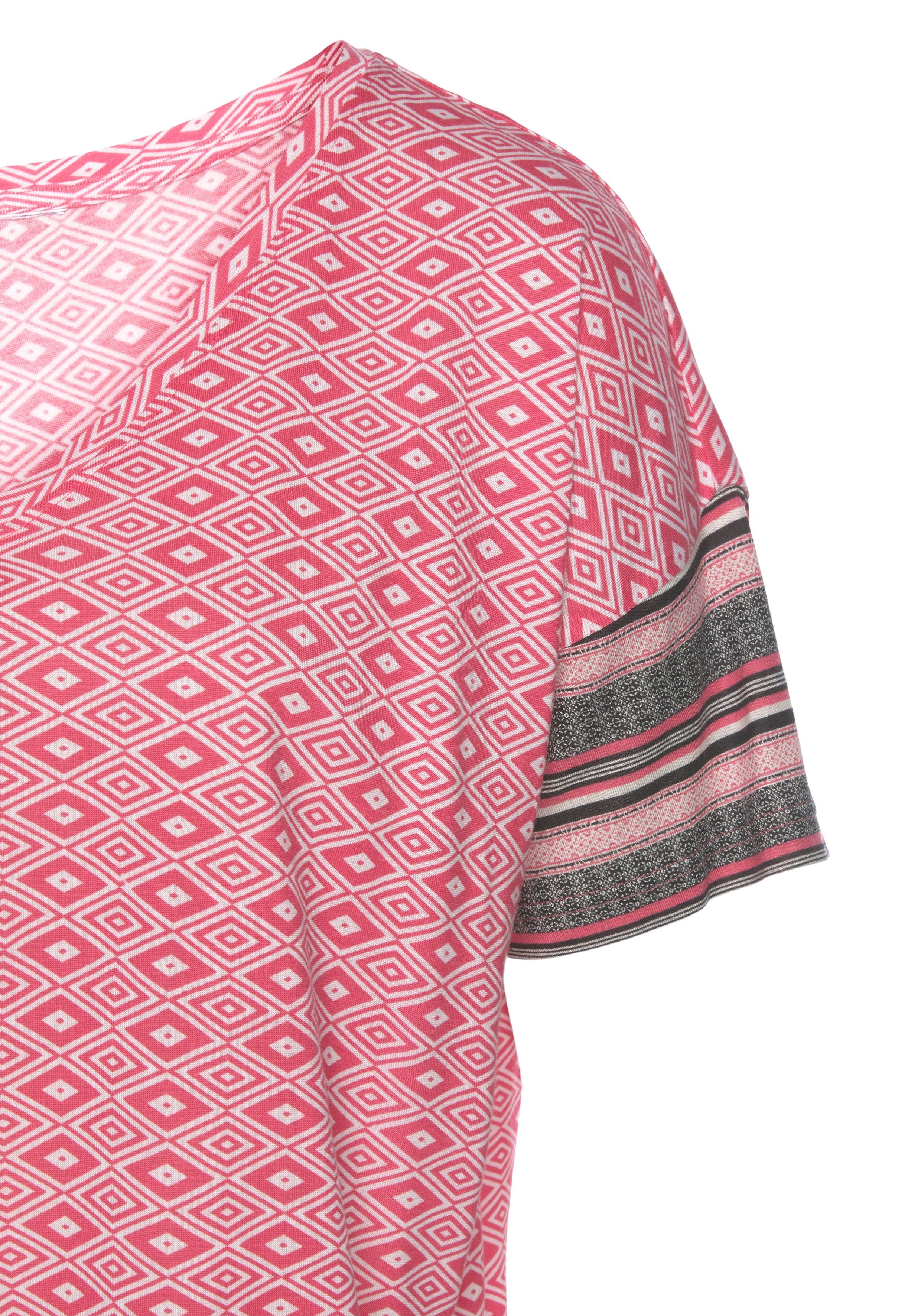 Vivance Dreams by Lascana Pyjamaoberteil in schönem Ethno-Design