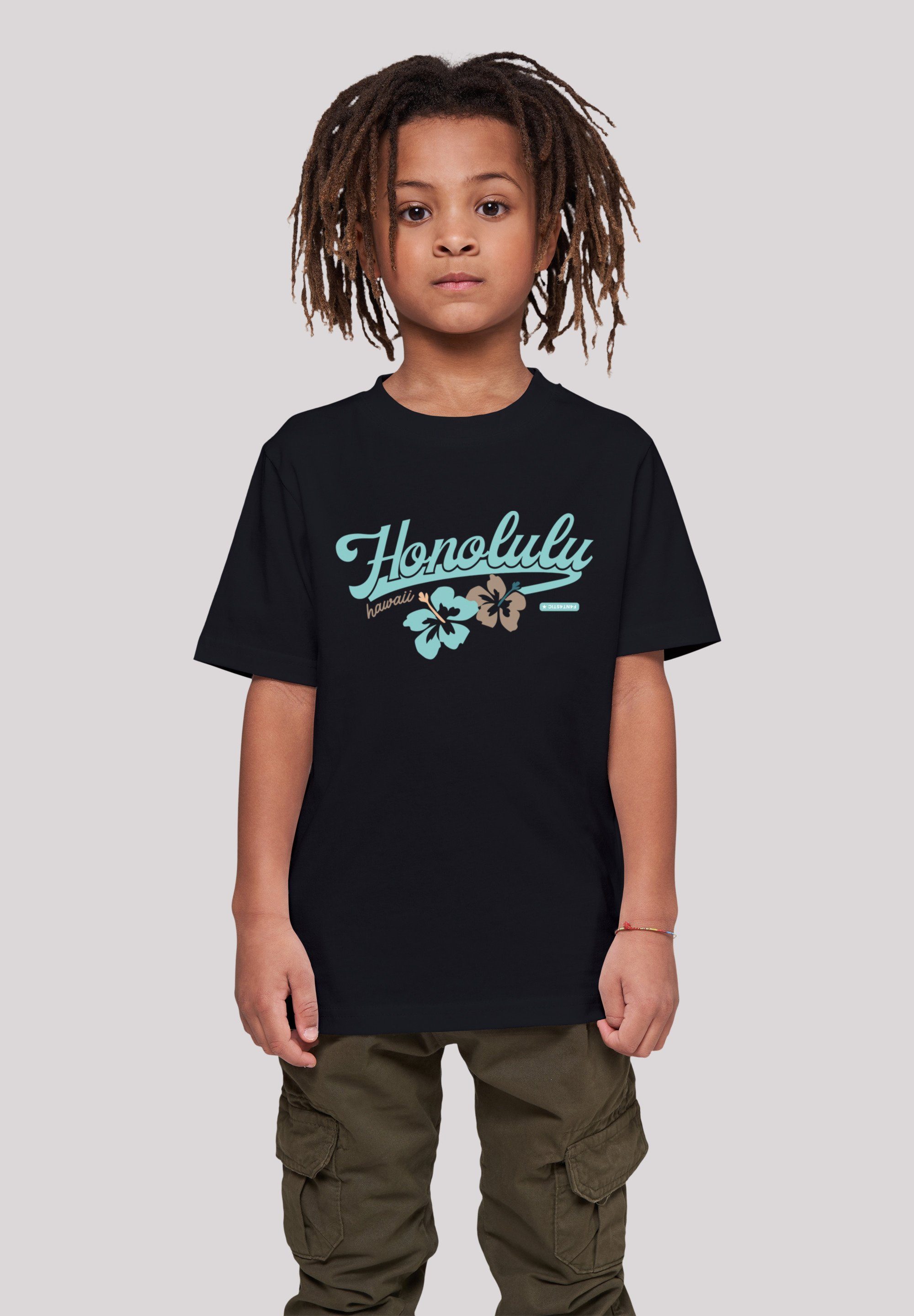 F4NT4STIC T-Shirt Honolulu Print schwarz