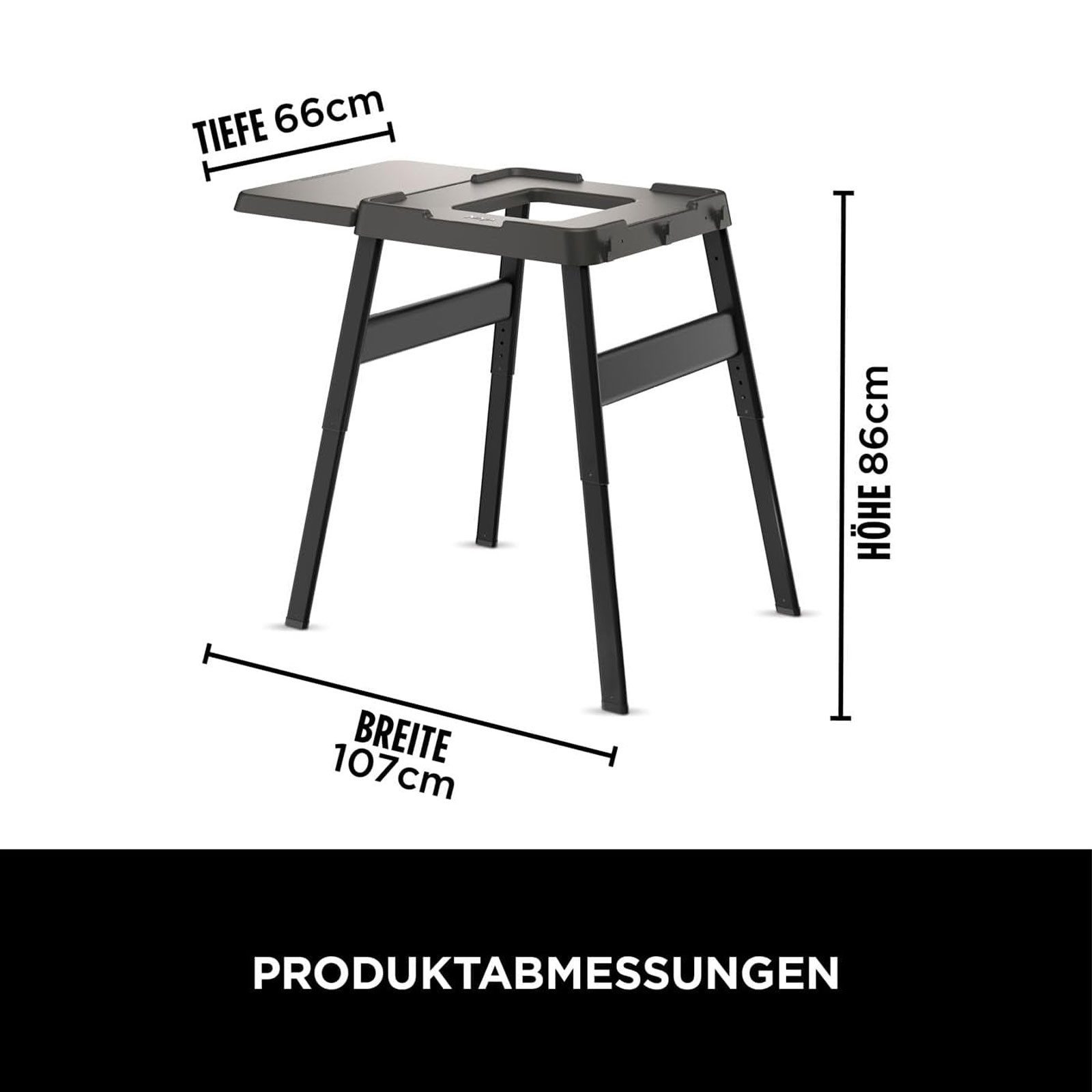NINJA Kontaktgrill 4718J800EUUK höhenverstellbarer Grillständer, Kompatibel mit OO101, OG701, OG751, OG850, OG901
