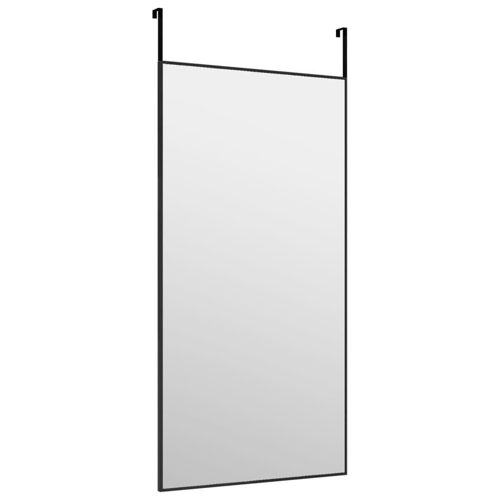 und Türspiegel Wandspiegel Aluminium Schwarz 40x80 furnicato Glas cm