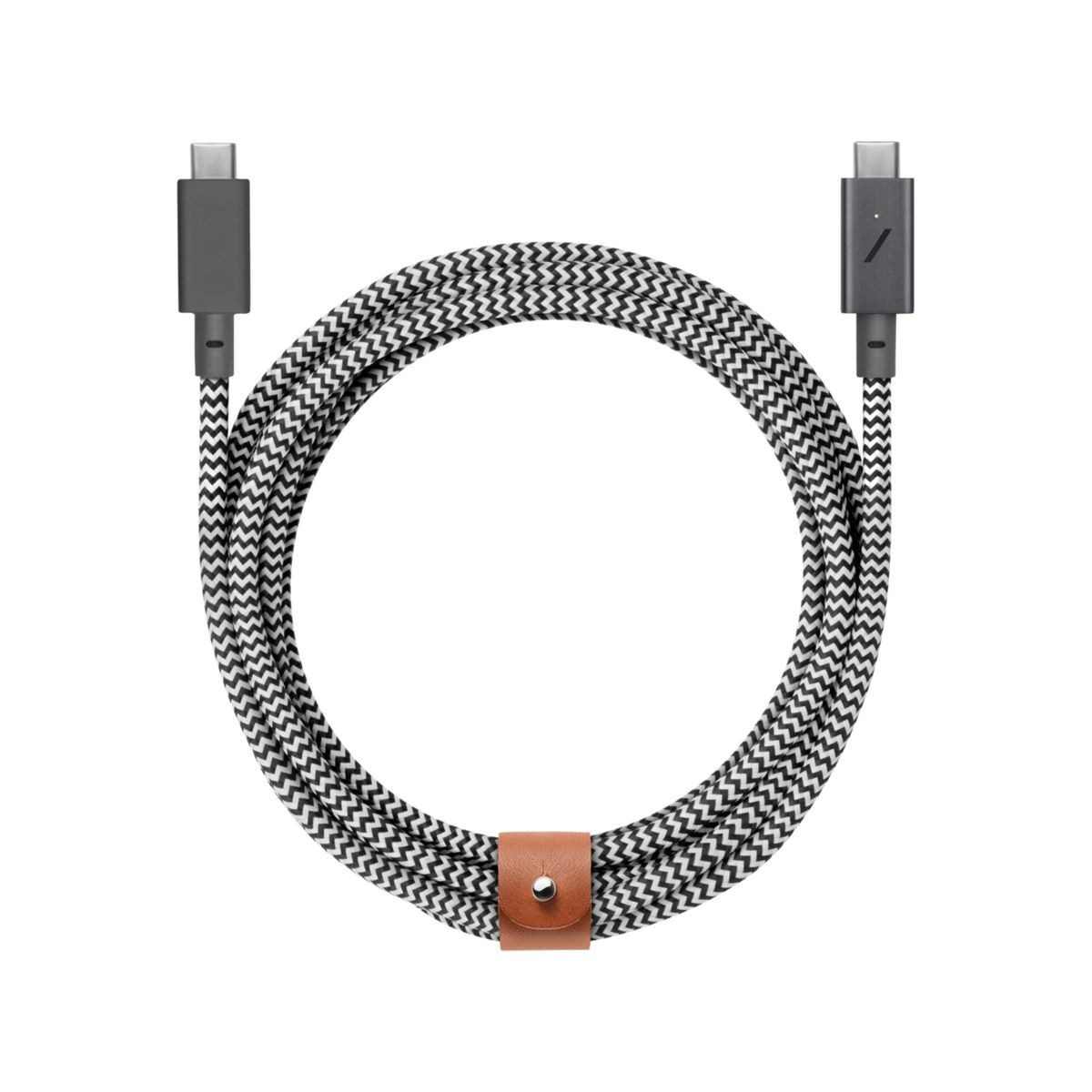 NATIVE UNION Belt Cable USB-C to USB-C Pro 2,4m Zebra 240W Smartphone-Adapter