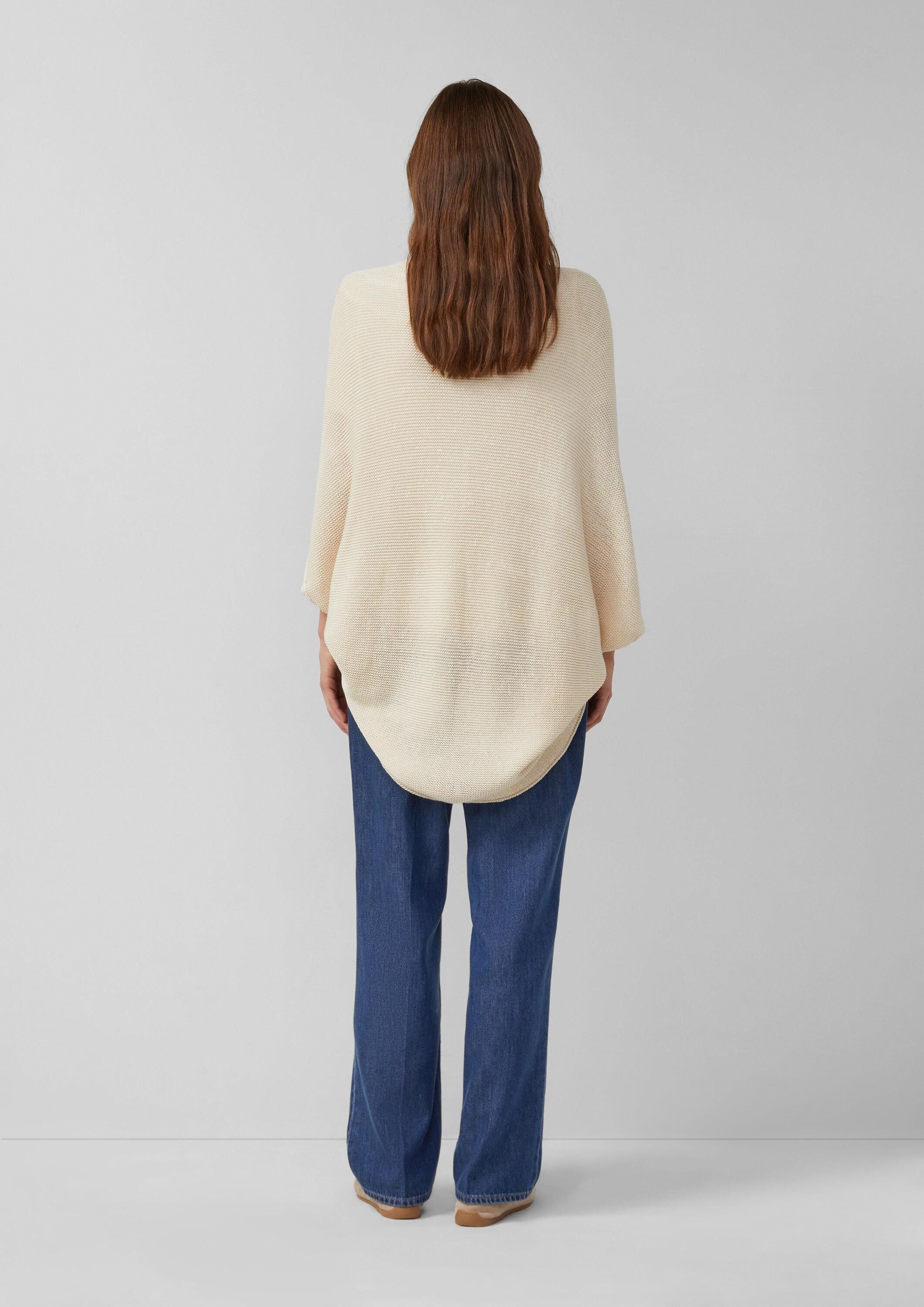 s.Oliver Poncho Indoor-Poncho Gestrickter Poncho im O-Shape