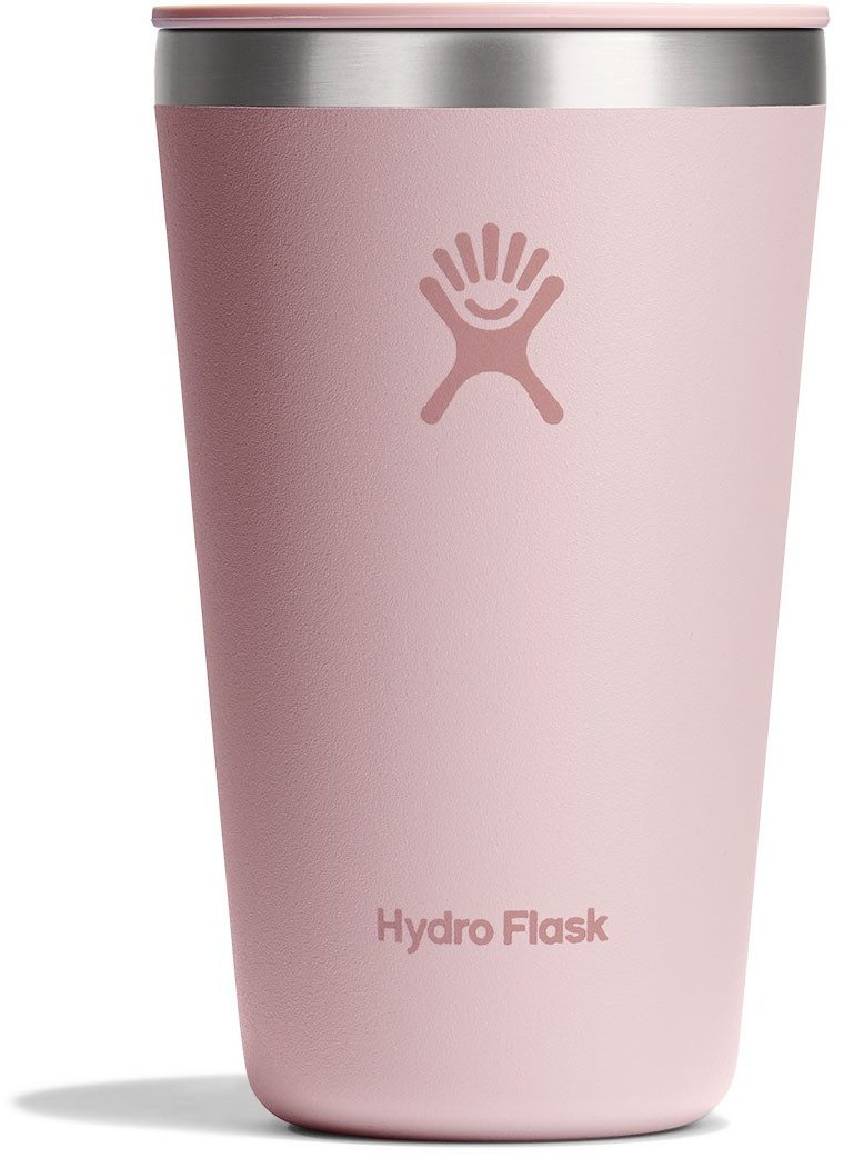 Hydro Flask Thermobecher 16 OZ All Around Tumbler Press-In Lid, 473 ml, 1-tlg., Edelstahl, Kompatibel mit Trinkhalmdeckel und verschließbaren Eindrückdeckel