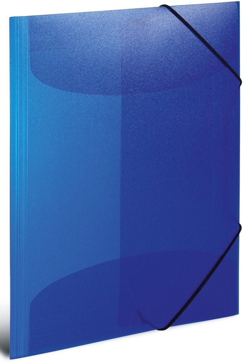 HERMA Fächermappe Sammelmappe A3 PP transluzent dunkelblau.
