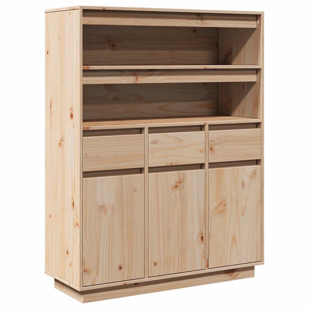 vidaXL Highboard Highboard 89x34x116,5 cm Massivholz günstig online kaufen