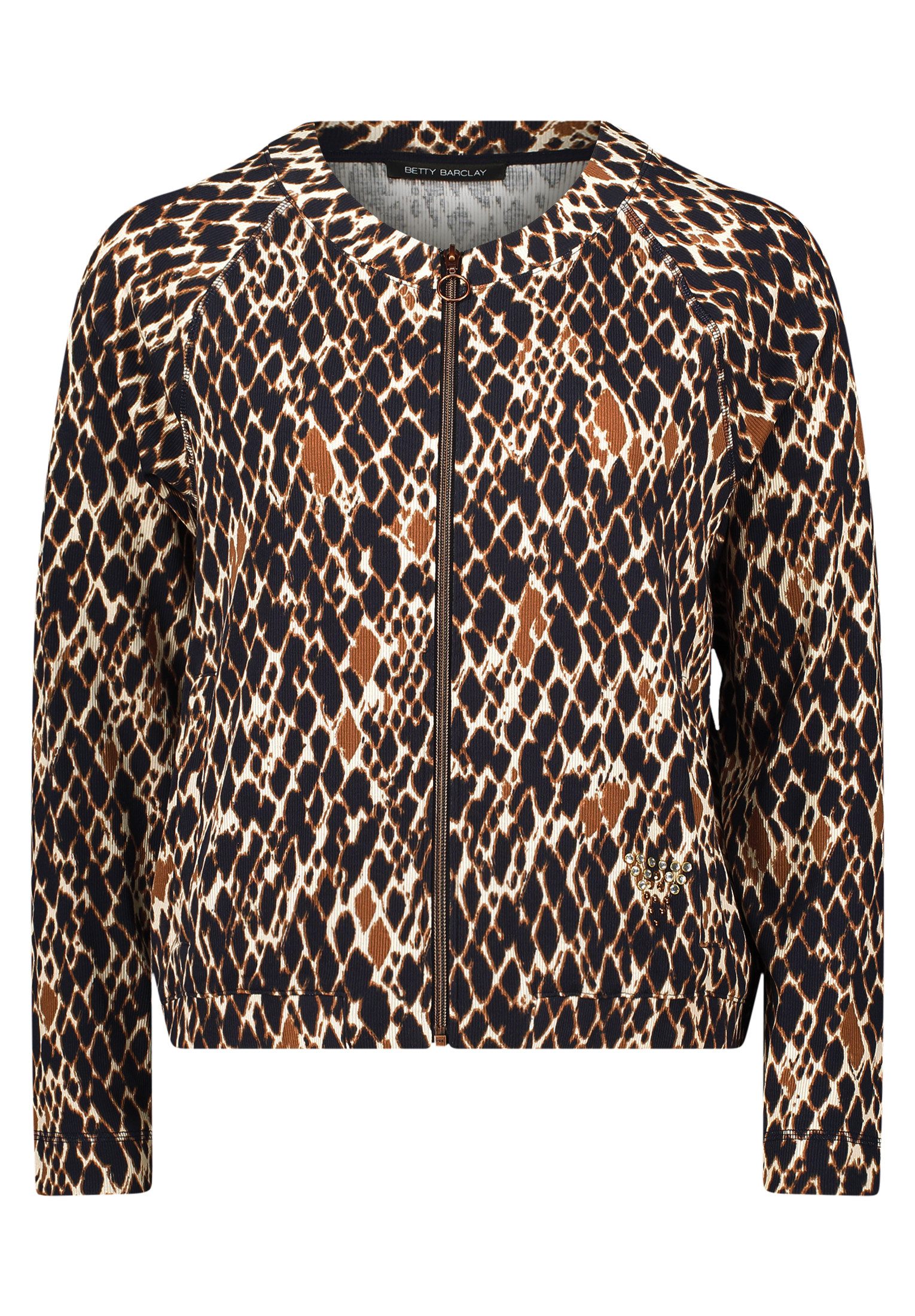 Betty Barclay Sweatjacke Damen Shirtjacke mit Rippenstruktur günstig online kaufen