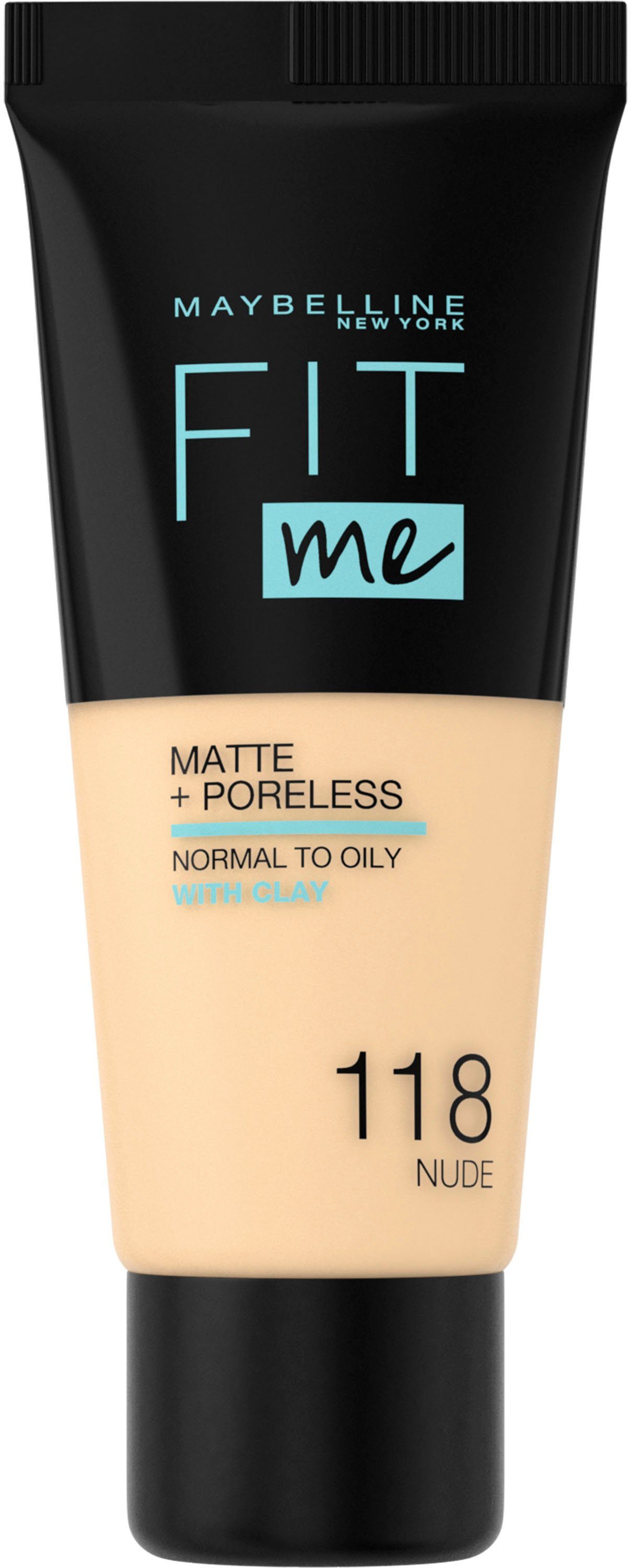 MAYBELLINE NEW YORK Foundation FIT Nr. Light Beige ME 118 Matt&Poreless