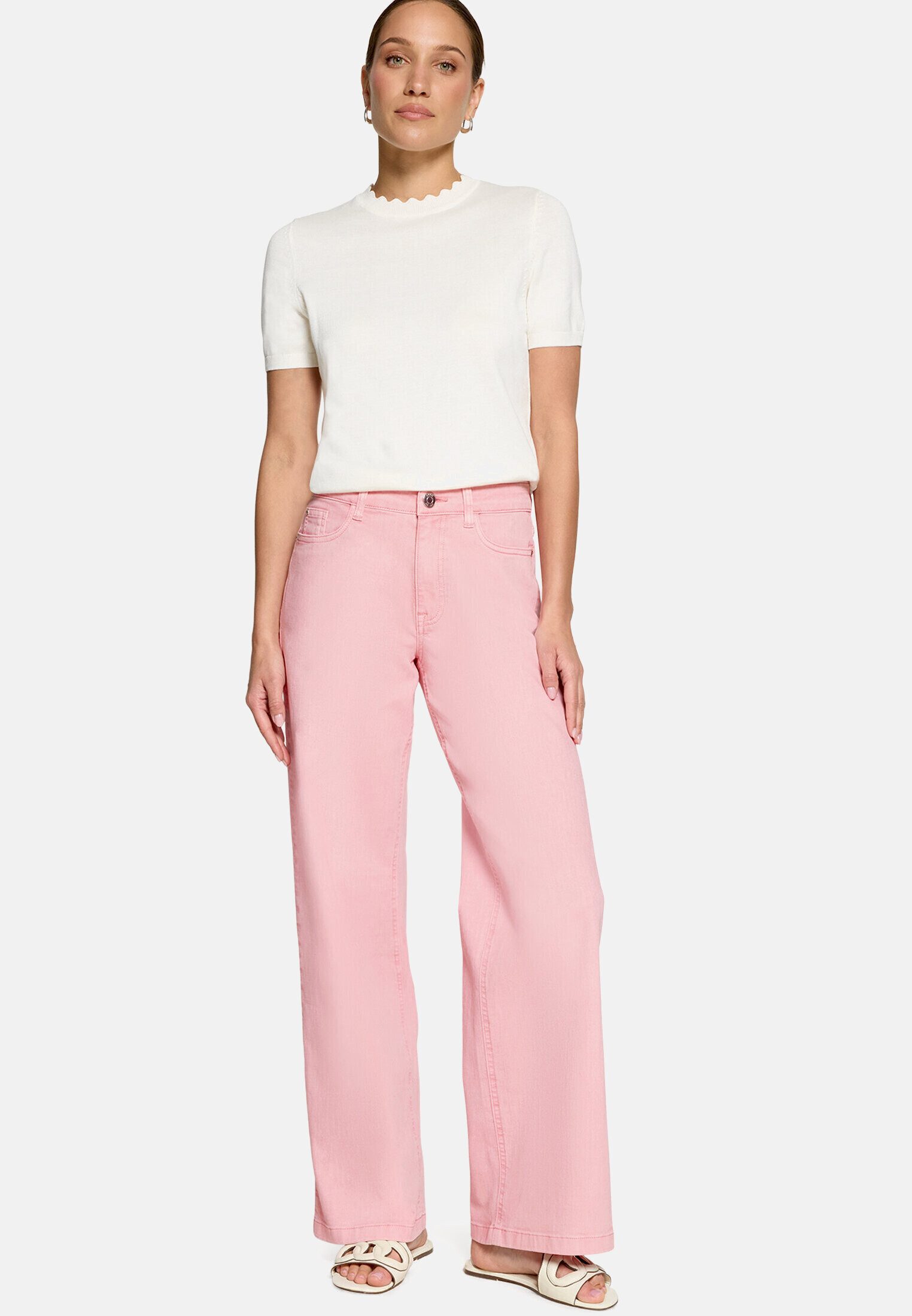 Zero Bequeme Jeans Damen Jeans mit weitem Bein Style Witney 32 Inch