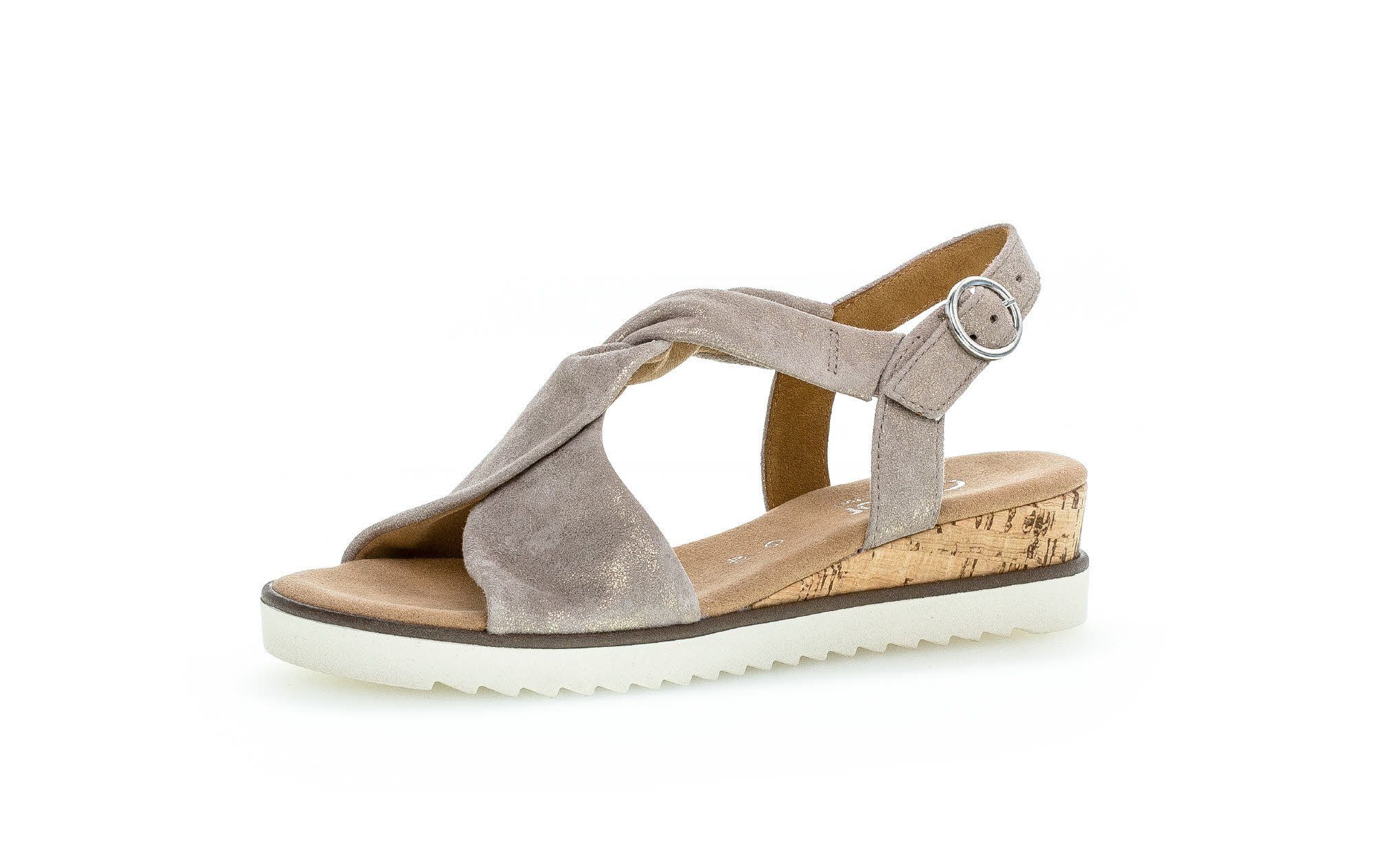 Gabor Beige Keilsandalette (muschel.creme) 82.751.95