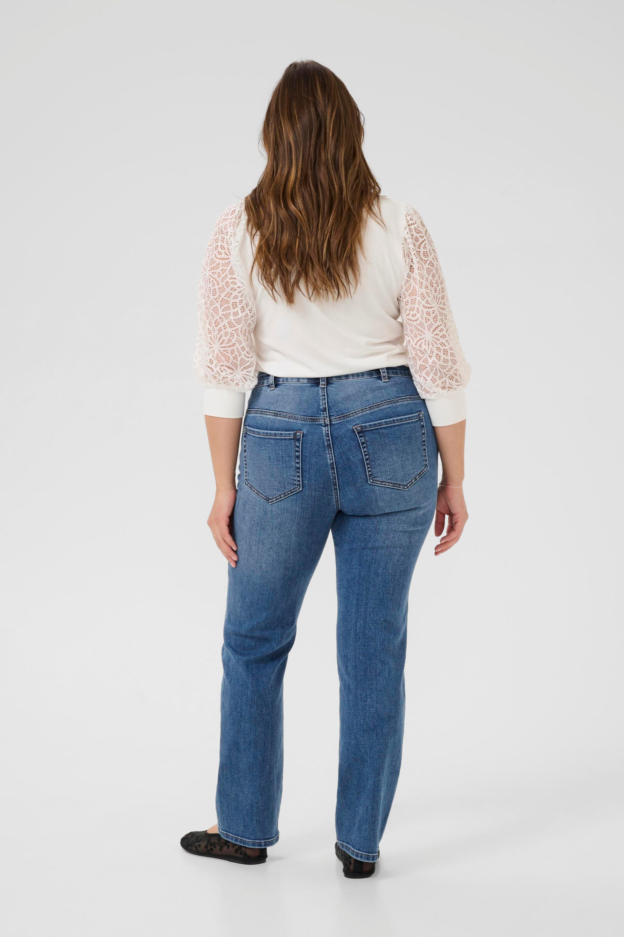 KAFFE Curve Regular-fit-Jeans Jeans KCdina Große Größen