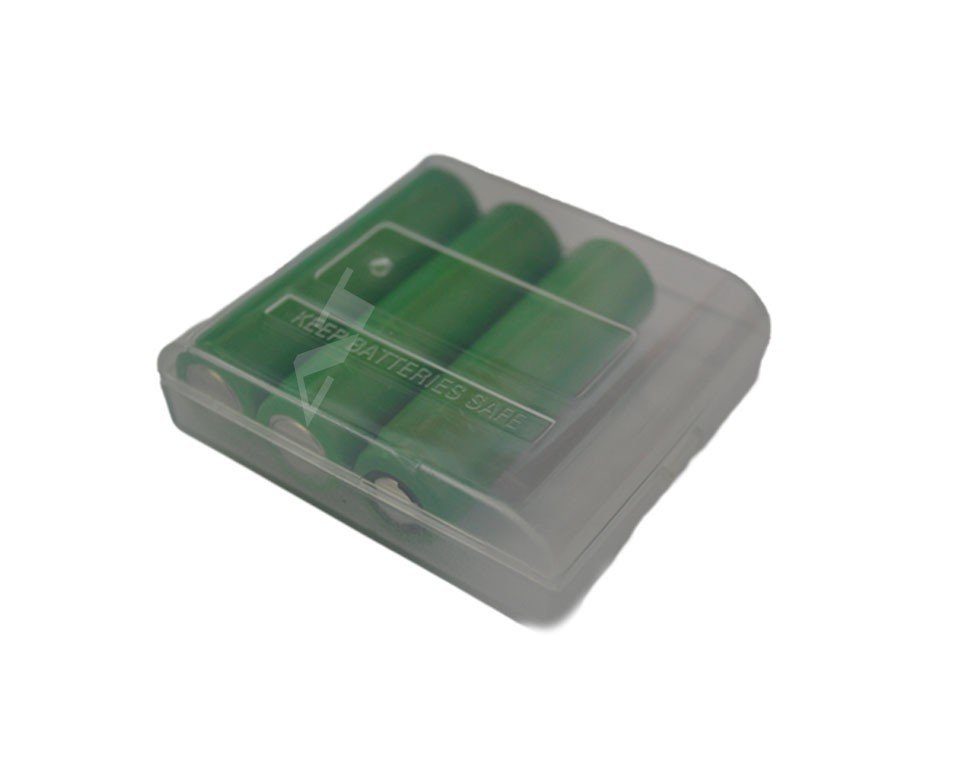 Keeppower Plastikbox für 4x 14500 transparent (geschützt) Batterie | Batterien