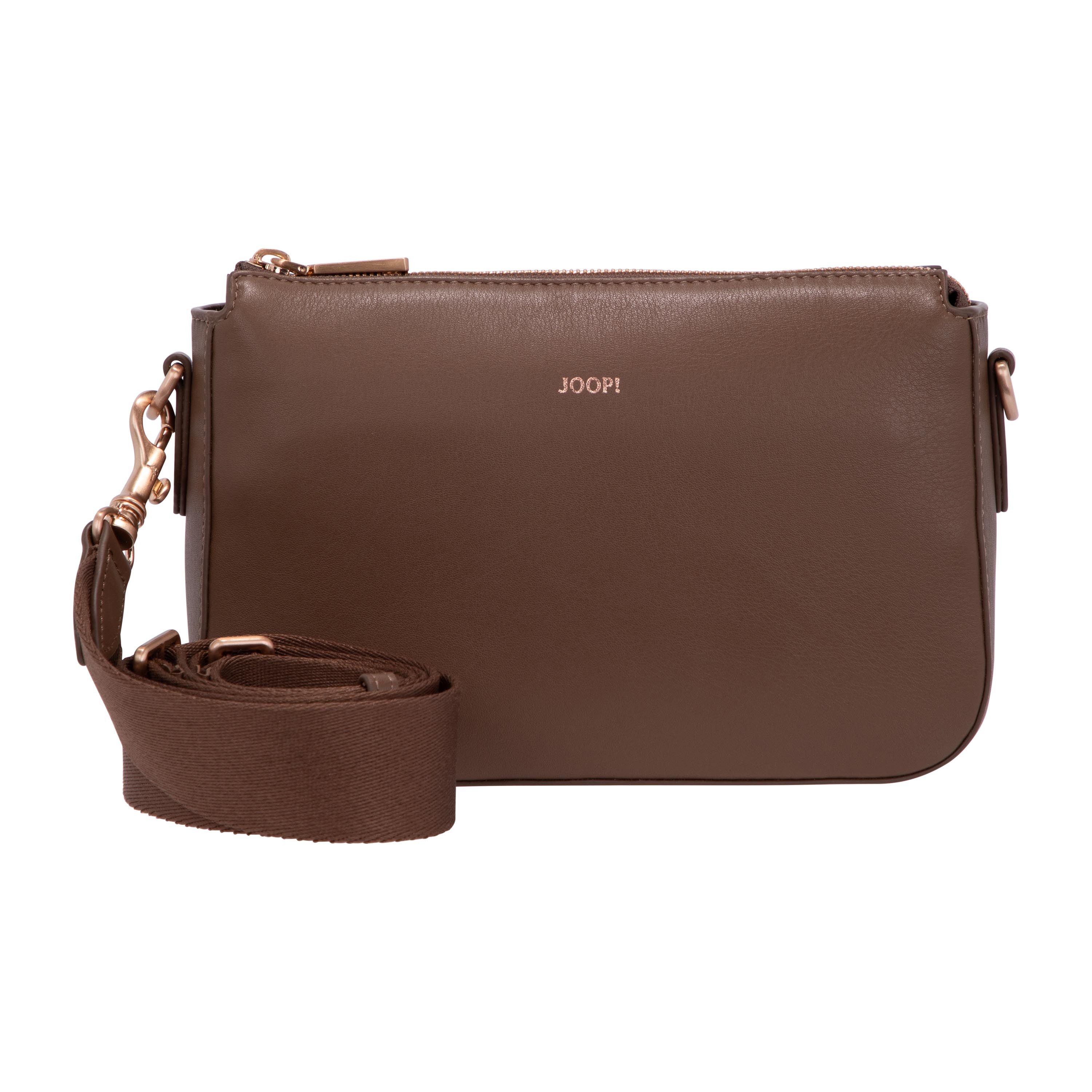 JOOP! Umhängetasche sofisticato 1.0 jasmina shoulderbag shz, Damen Handtasche, Schultertasche mit Logoprägung