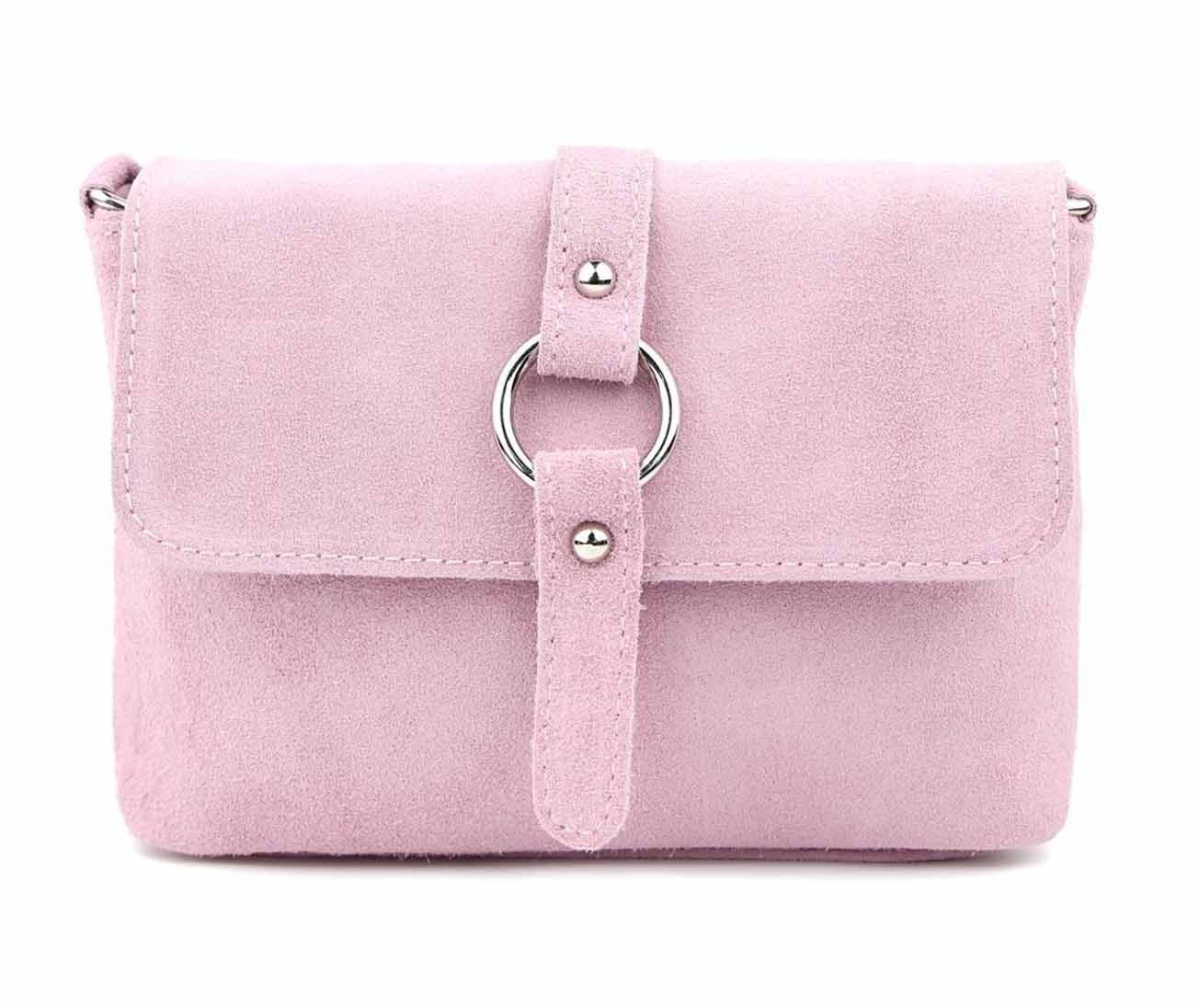 ITALYSHOP24 Schultertasche Made in Italy Damen Leder Tasche Umhängetasche Handtasche CrossOver, Schultertasche CrossBody Wildleder Abendtasche Echtleder Messenger