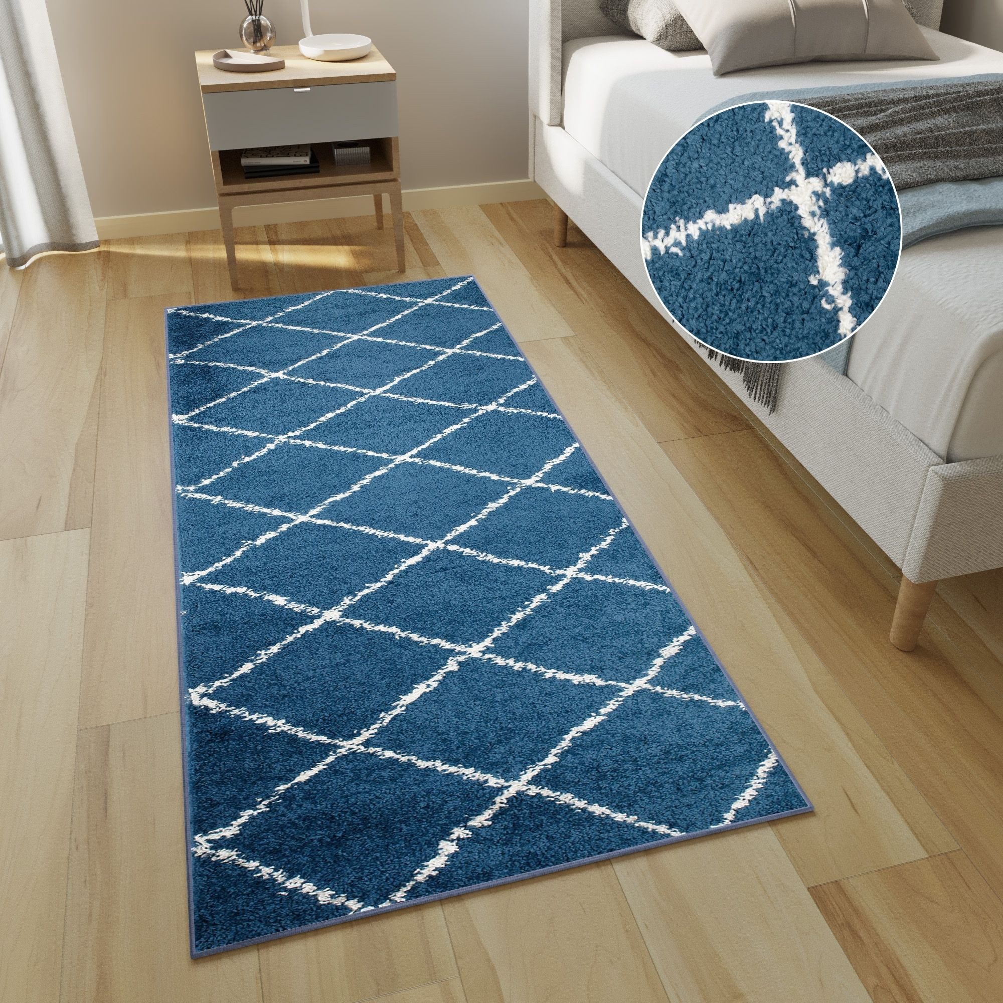 Tapiso Hochflor-Läufer DELHI, rechteckig, Höhe: 30 günstig online kaufen