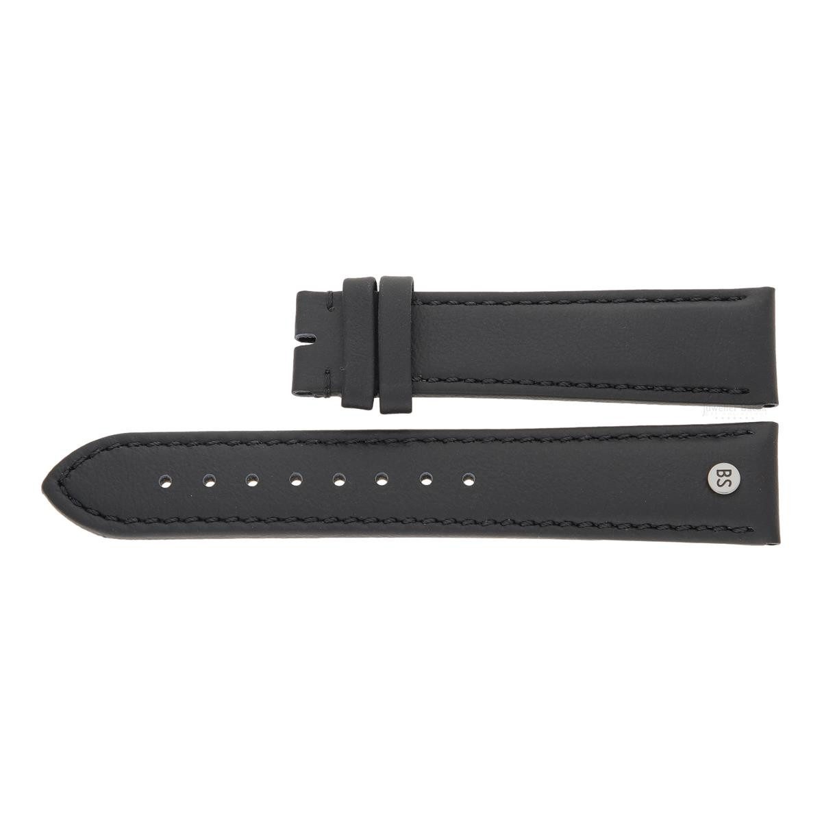 BRUNO SÖHNLE Uhrenarmband Bruno Söhnle Uhrenarmband 73-71505-020 Leder schwarz 20 mm