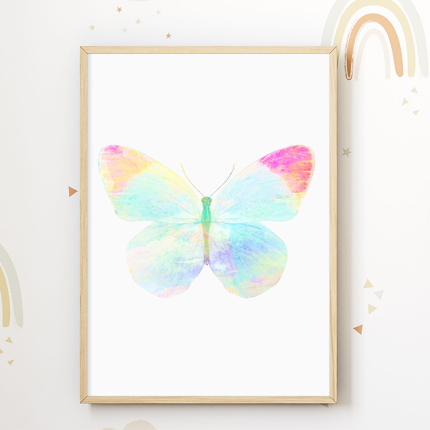 Tigerlino Poster Regenbogen Schmetterling 3er Set günstig online kaufen