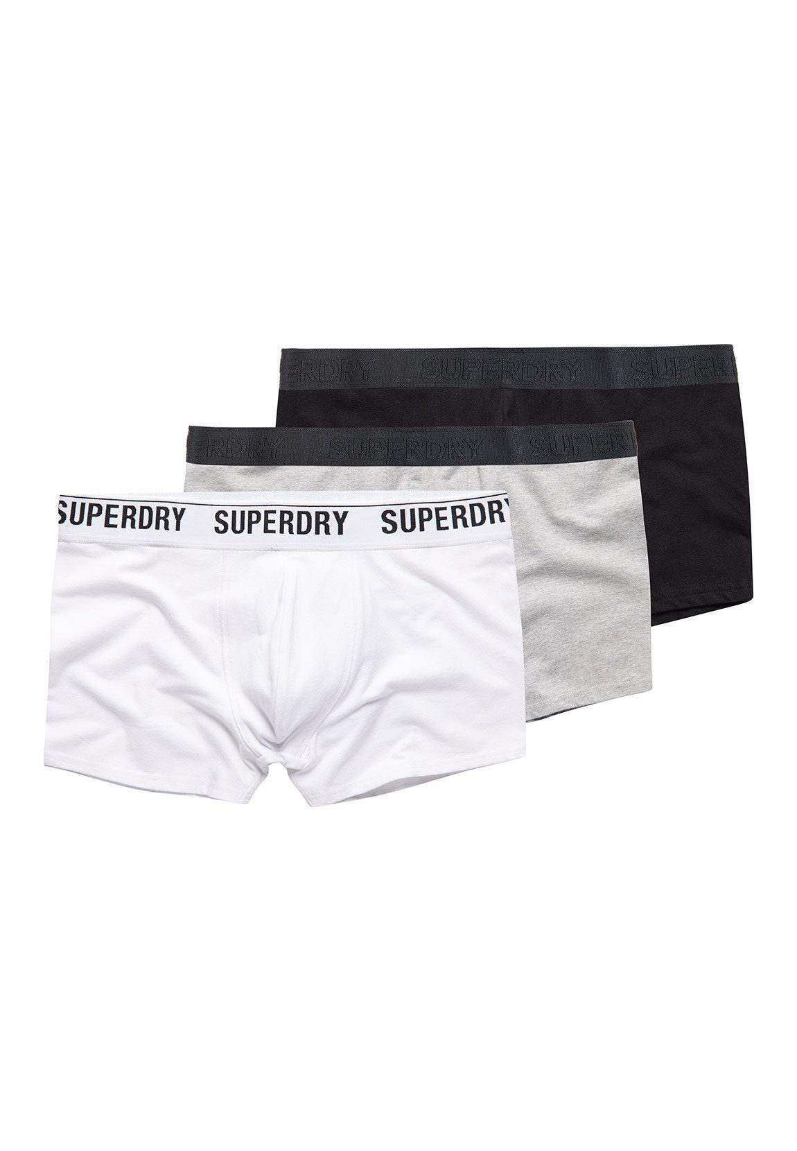 Superdry Trunk Superdry Боксерские мужские трусы, боксерки TRUNK MULTI TRIPLE PACK Black Grey Optic