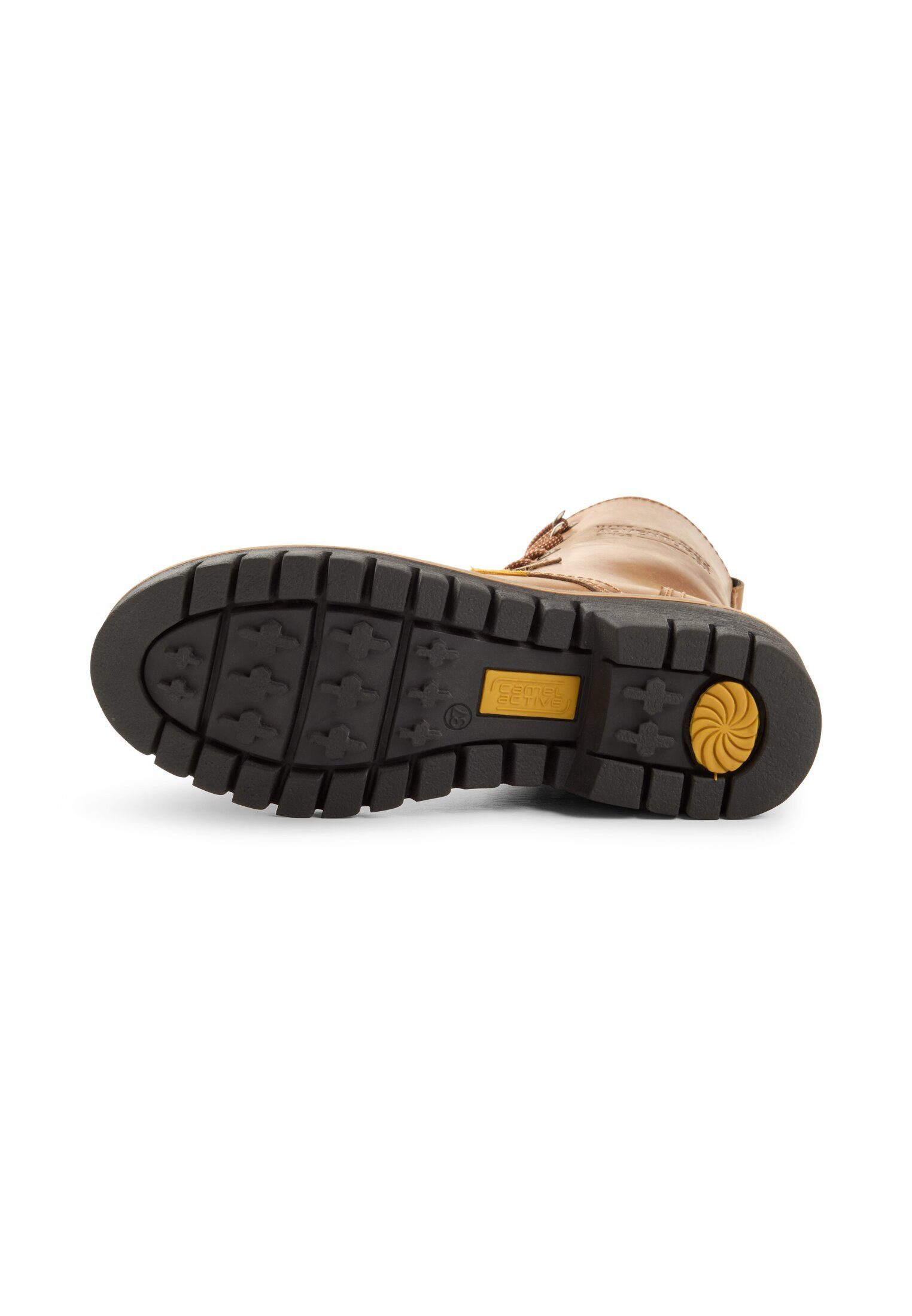 camel active aus echtem Leder Schnürstiefelette
