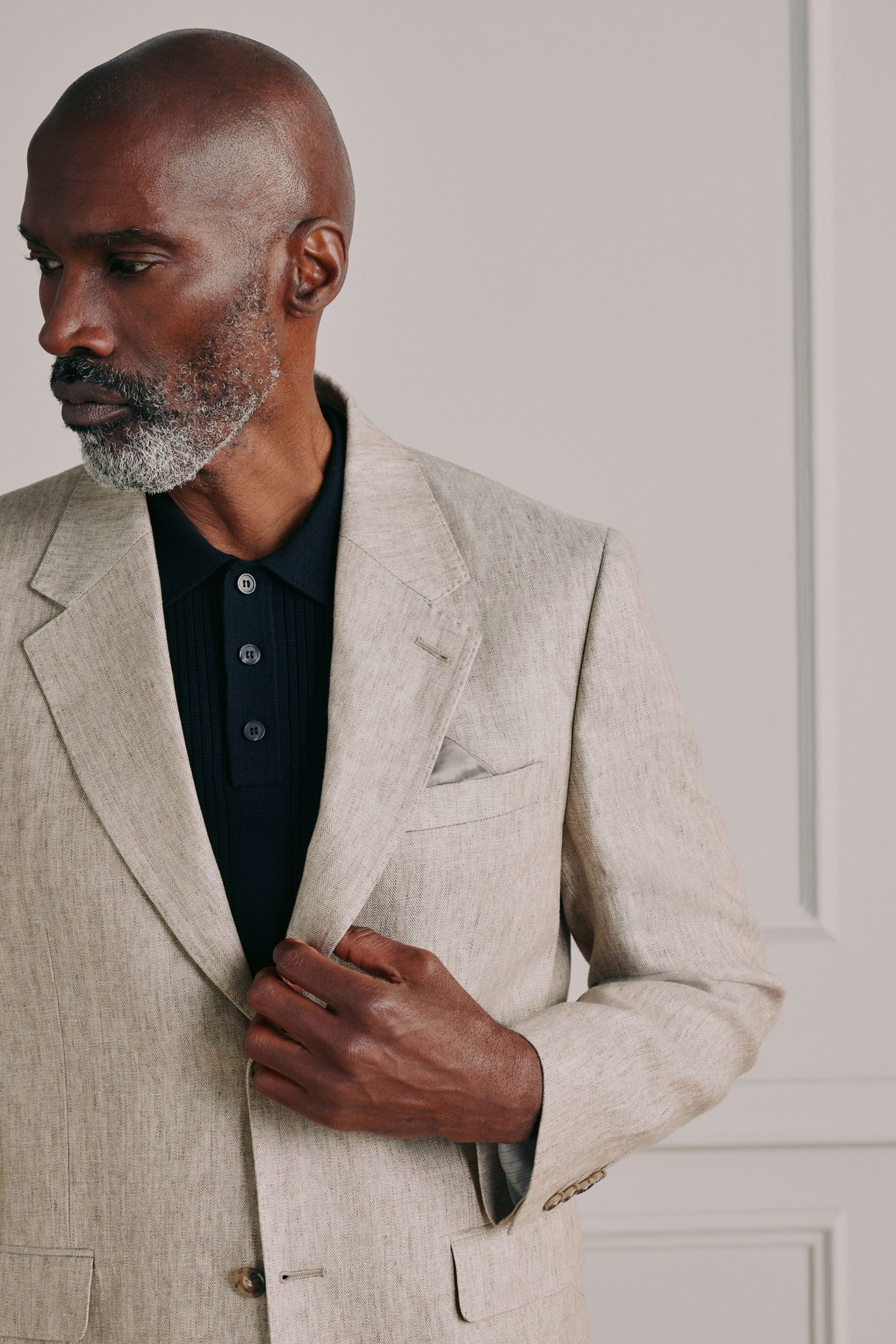 Next Sakko Signature Tailored Fit Anzugsakko aus Leinen (1-tlg)