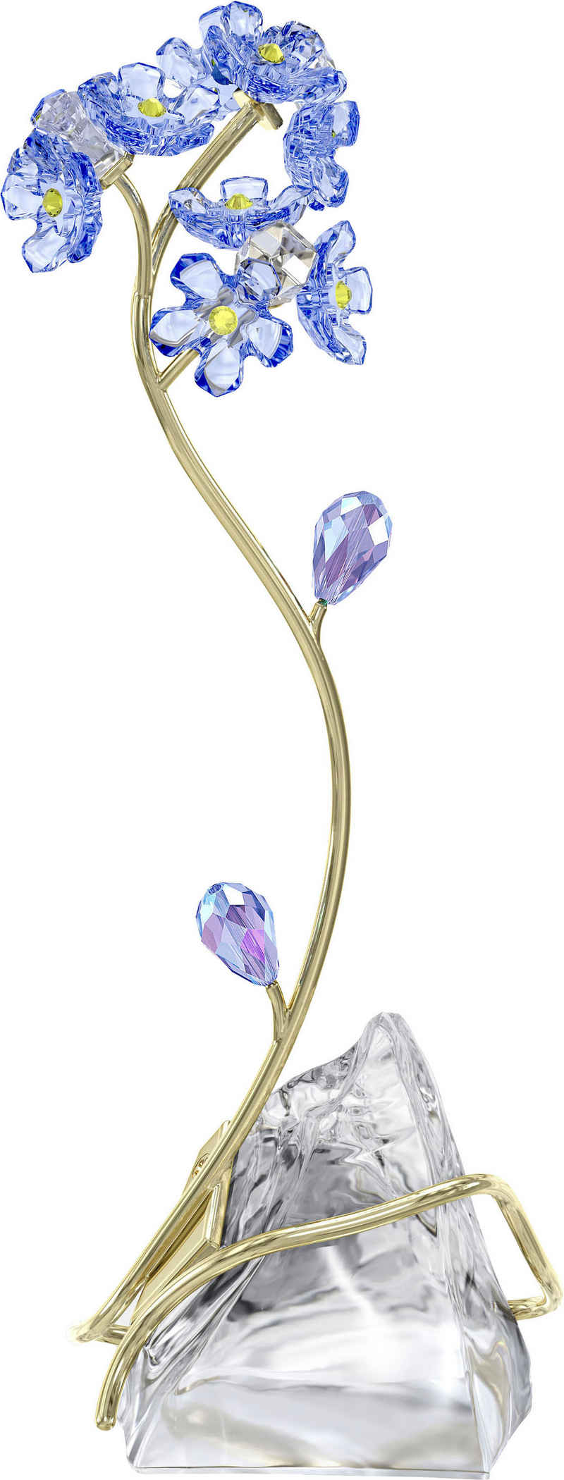 Swarovski Glasblume Dekofigur Kristallfigur Sammelfigur Florere Vergissmeinnicht, 5666971 (1 St), Swarovski® Kristall