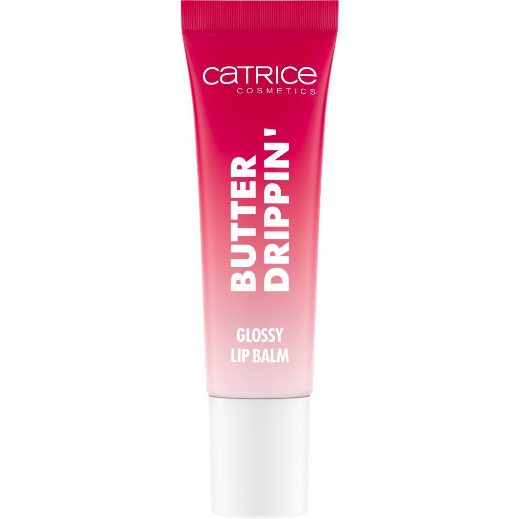 Catrice Lippenbalsam Butter Drippin' Glossy Lip Balm, 3-tlg., Dezenter Farbakzent, geschmeidig, hochglänzend, spendet Feuchtigkeit.