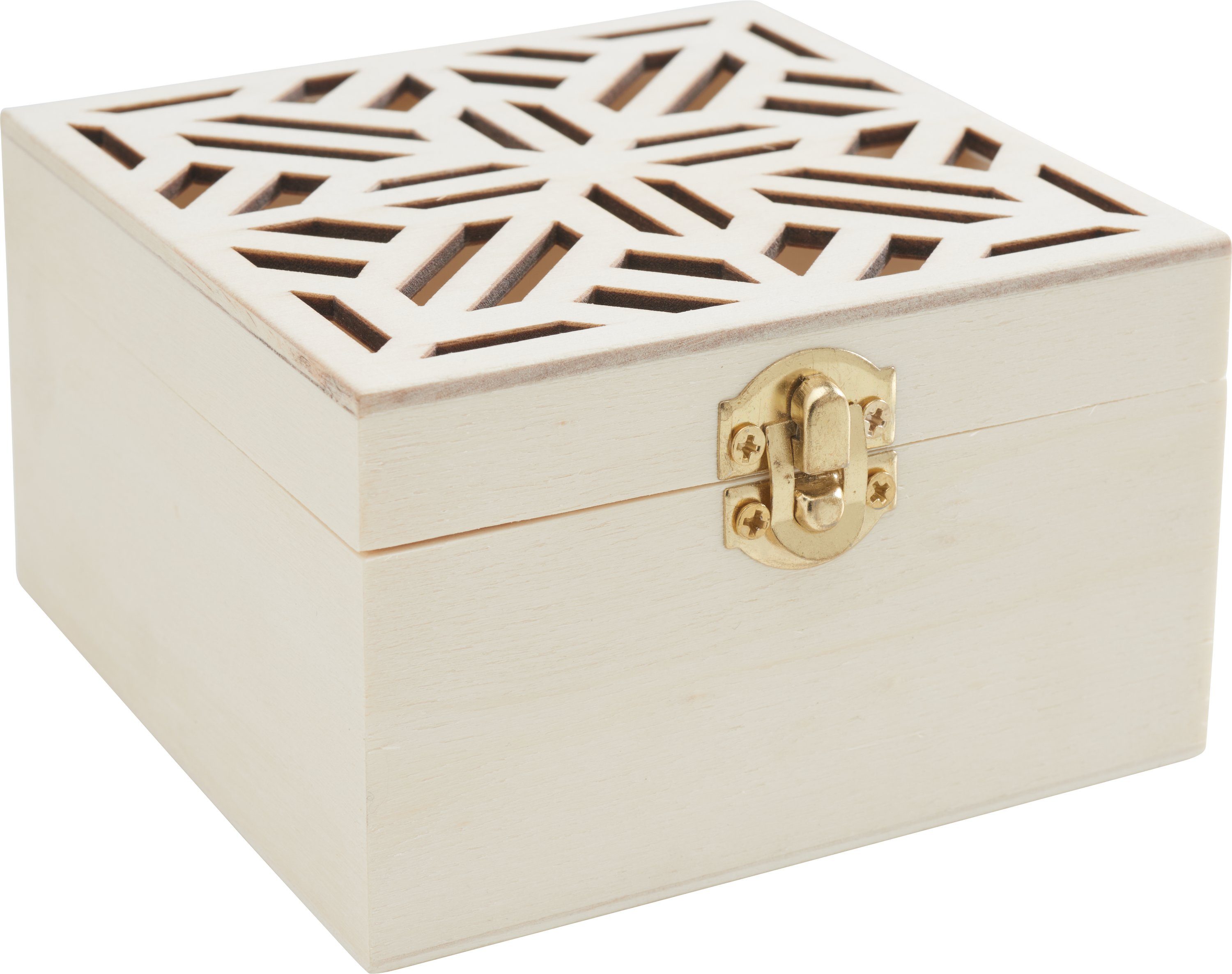VBS Truhe Holzkästchen Ornament, 10 cm x 10 cm x 6 cm günstig online kaufen