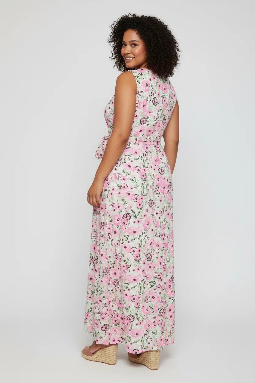 Shape of You Midikleid Langes Kleid mit Blumenmuster