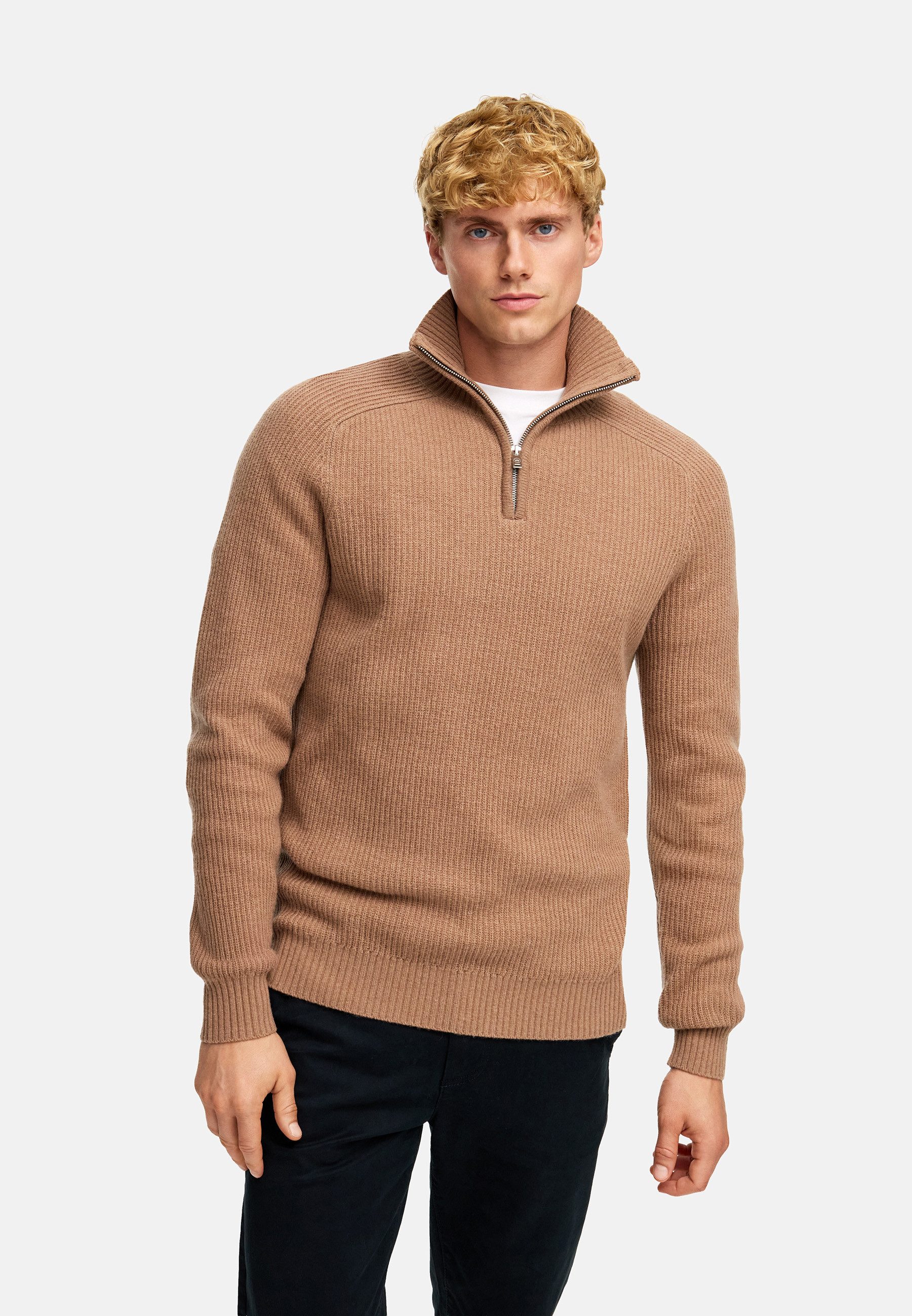Kronstadt Strickpullover Herren KSDorsey half Pullover Herrenpullover Moder günstig online kaufen