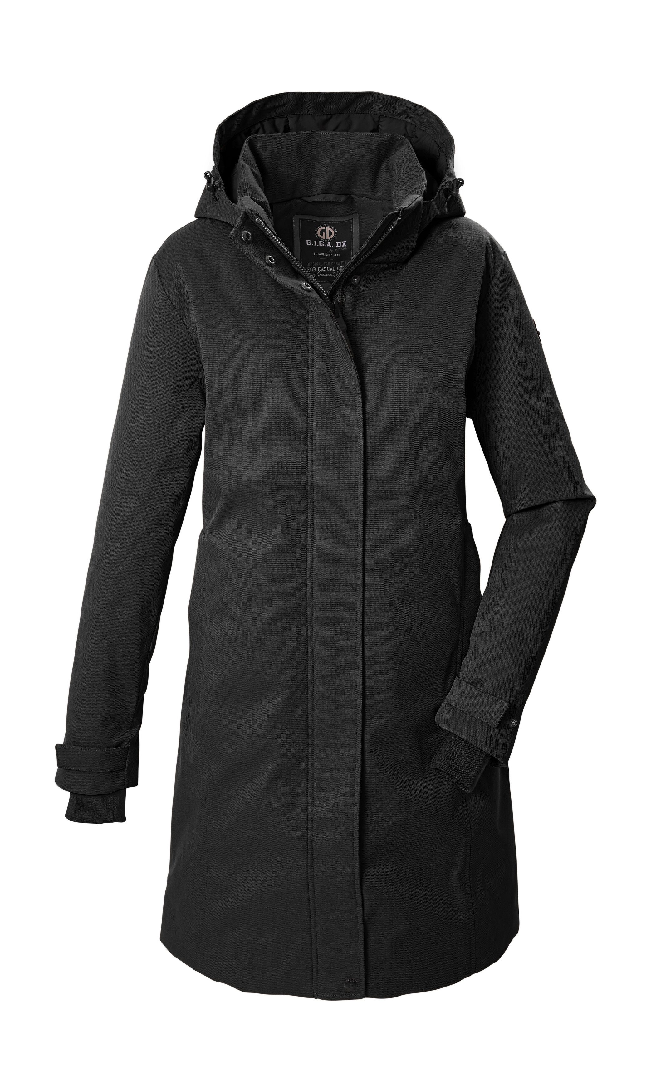 G.I.G.A. DX by killtec Parka GW 60 WMN PRK Winddichter, wasserabweisender Damenparka mit abnehmbarer Kapuze