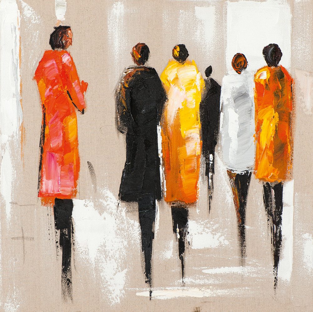 ArtUniverse Gemälde Leinwandbild Modenschau 70 x 70 cm, Menschenmotiv