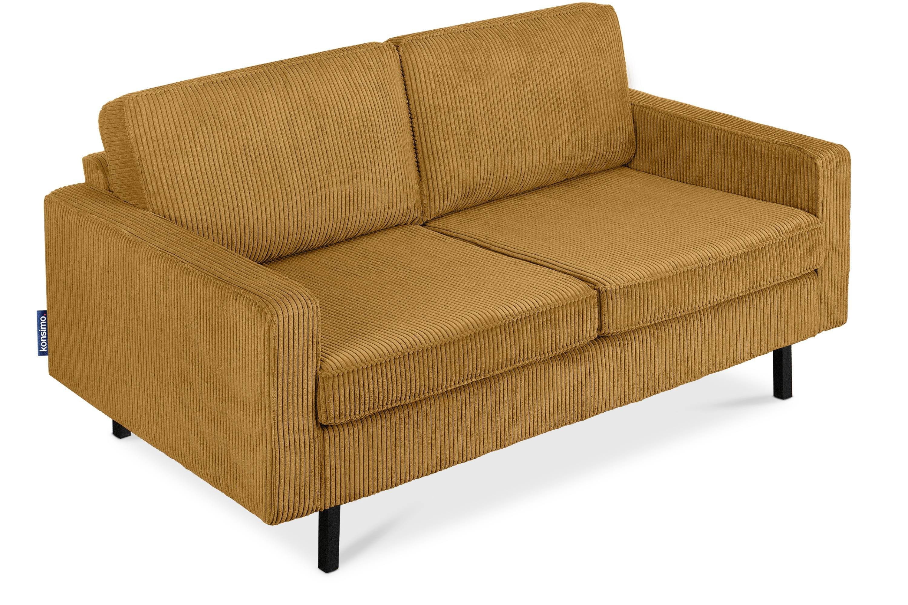 Konsimo 2-Sitzer INVIA Zweisitzer-Sofa, Polsterung aus Schaumstoff, Pet Cord-Stoff in hochwertigem Friendly