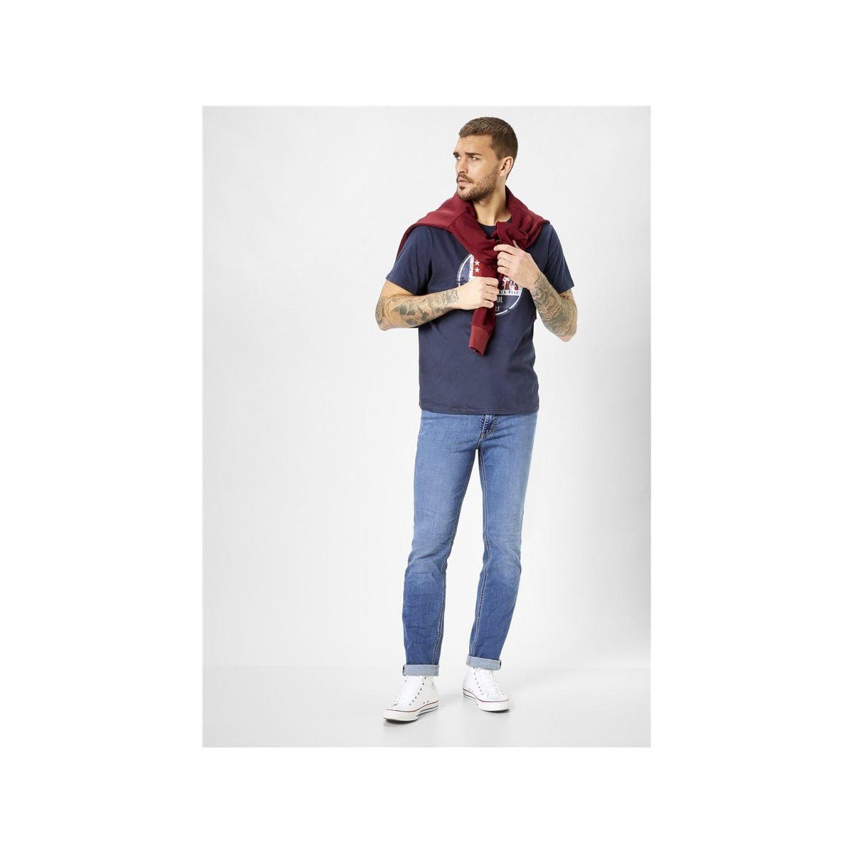 Paddock's 5-Pocket-Jeans hell-blau (1-tlg)