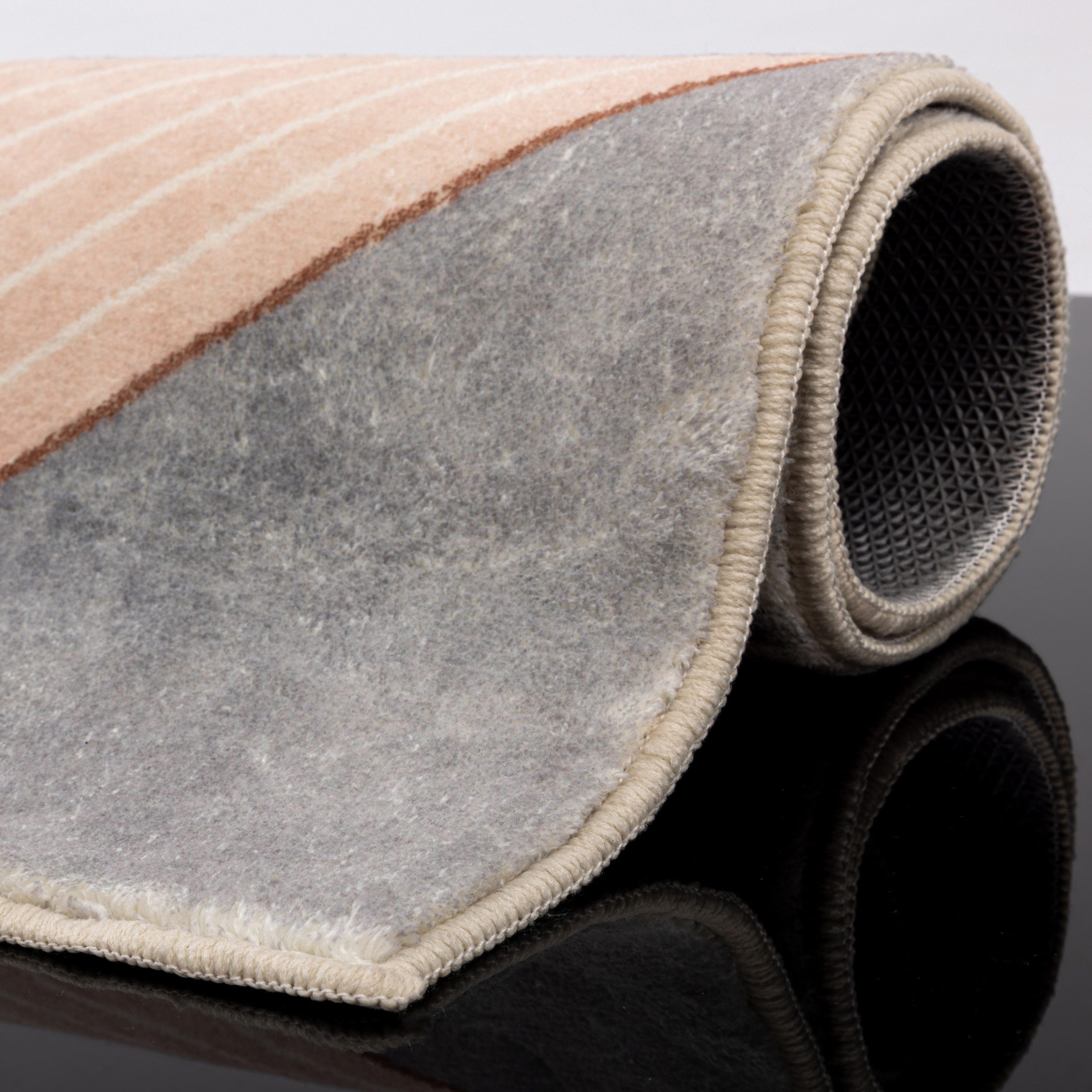 Gino Falcone Badematte Ariella GF-142, Höhe 7 mm, rutschhemmend beschichtet, fußbodenheizungsgeeignet, Polyester, rechteckig, Badteppich, bedruckt, modernes Des – Bild 4 von 5