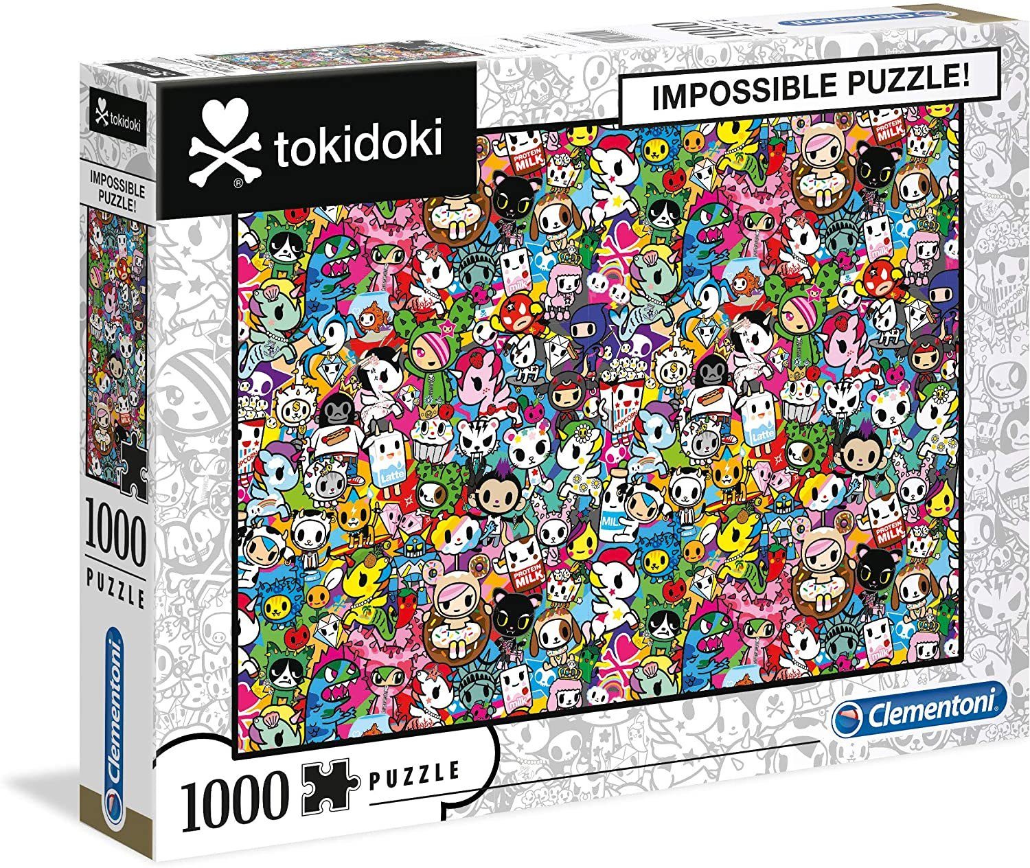 Clementoni® Puzzle 39555 Tokidoki 1000 Teile Impossible Puzzle, 1000 Puzzleteile, Schweres Puzzles