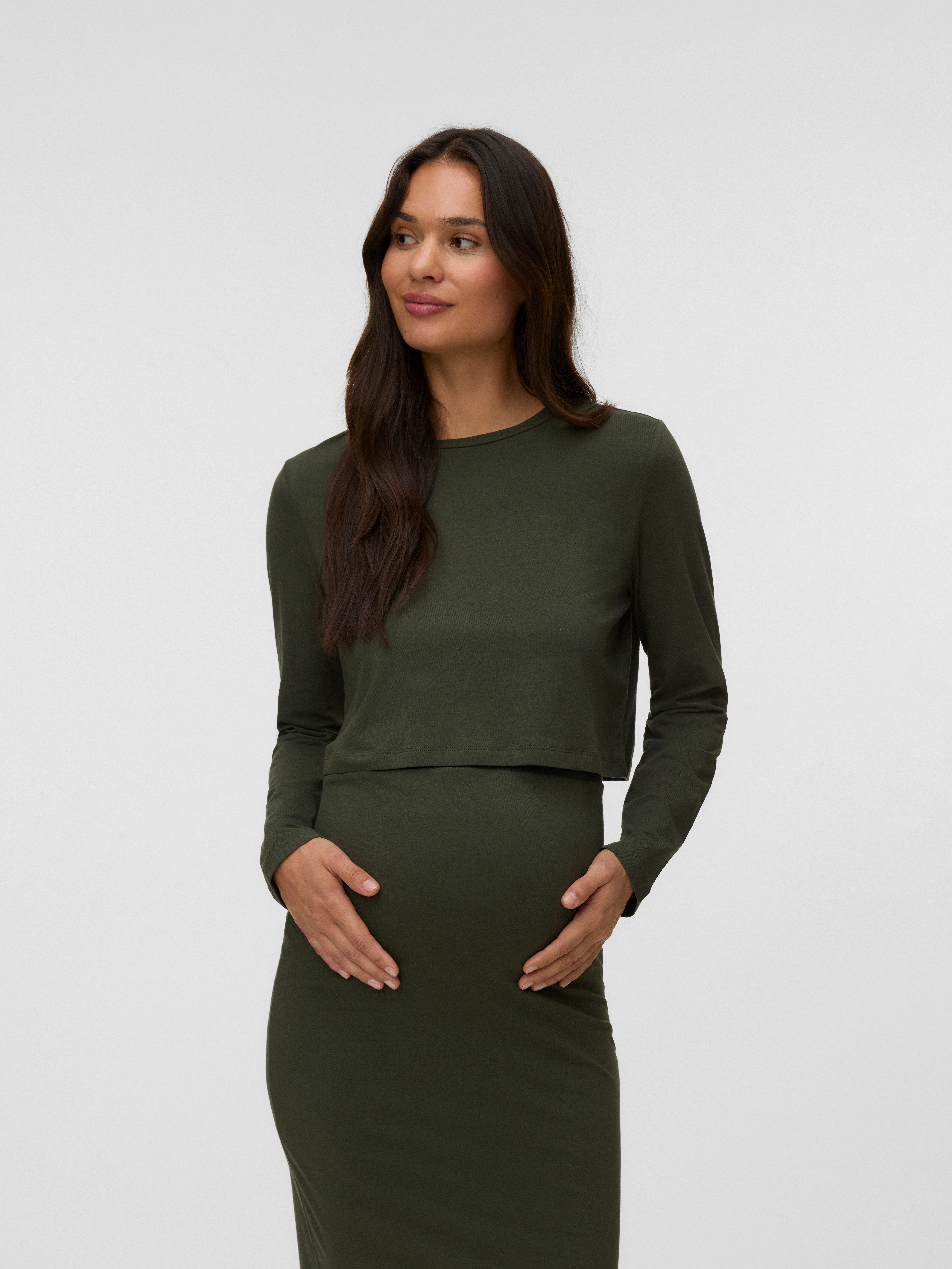 Mamalicious Langarmshirt MLKERRIE LS TOP AND SKIRT JRS SET NOOS (Set, 2-tlg) Baumwollmischung, regular fit