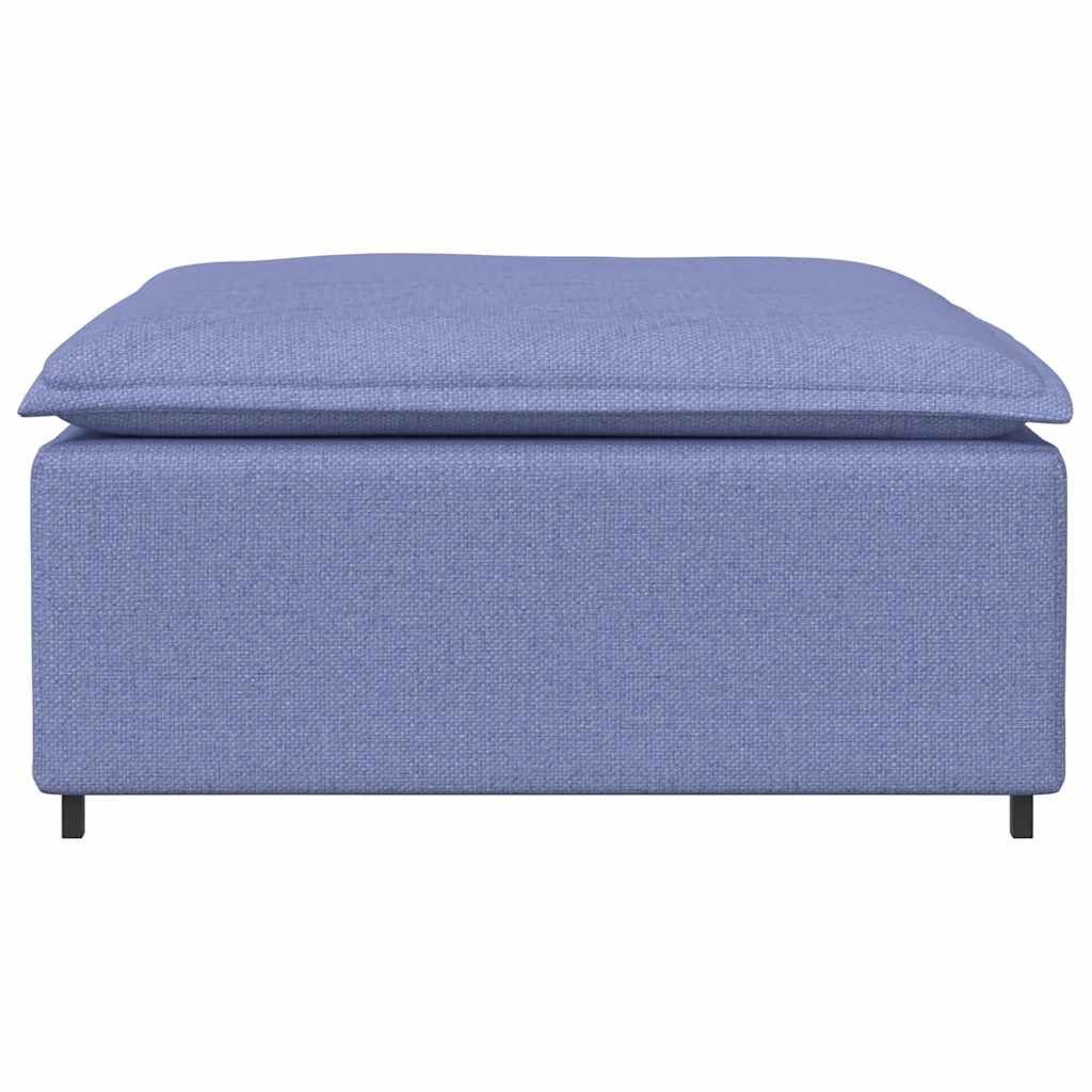 vidaXL Sofaelement Modulares Sofa-Fußhocker-Modul Jeansblau 100x100x48 günstig online kaufen