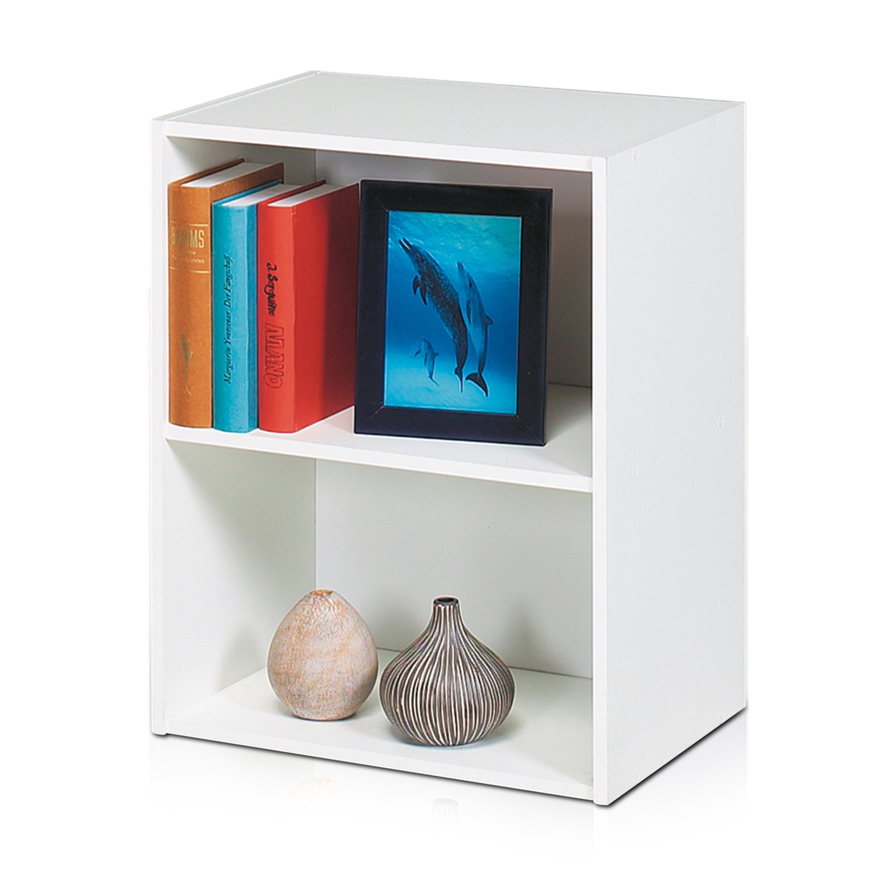habeig Bücherregal Tube Bücherregal Standregal 2 Fächer Belastung Regalboden Standregal