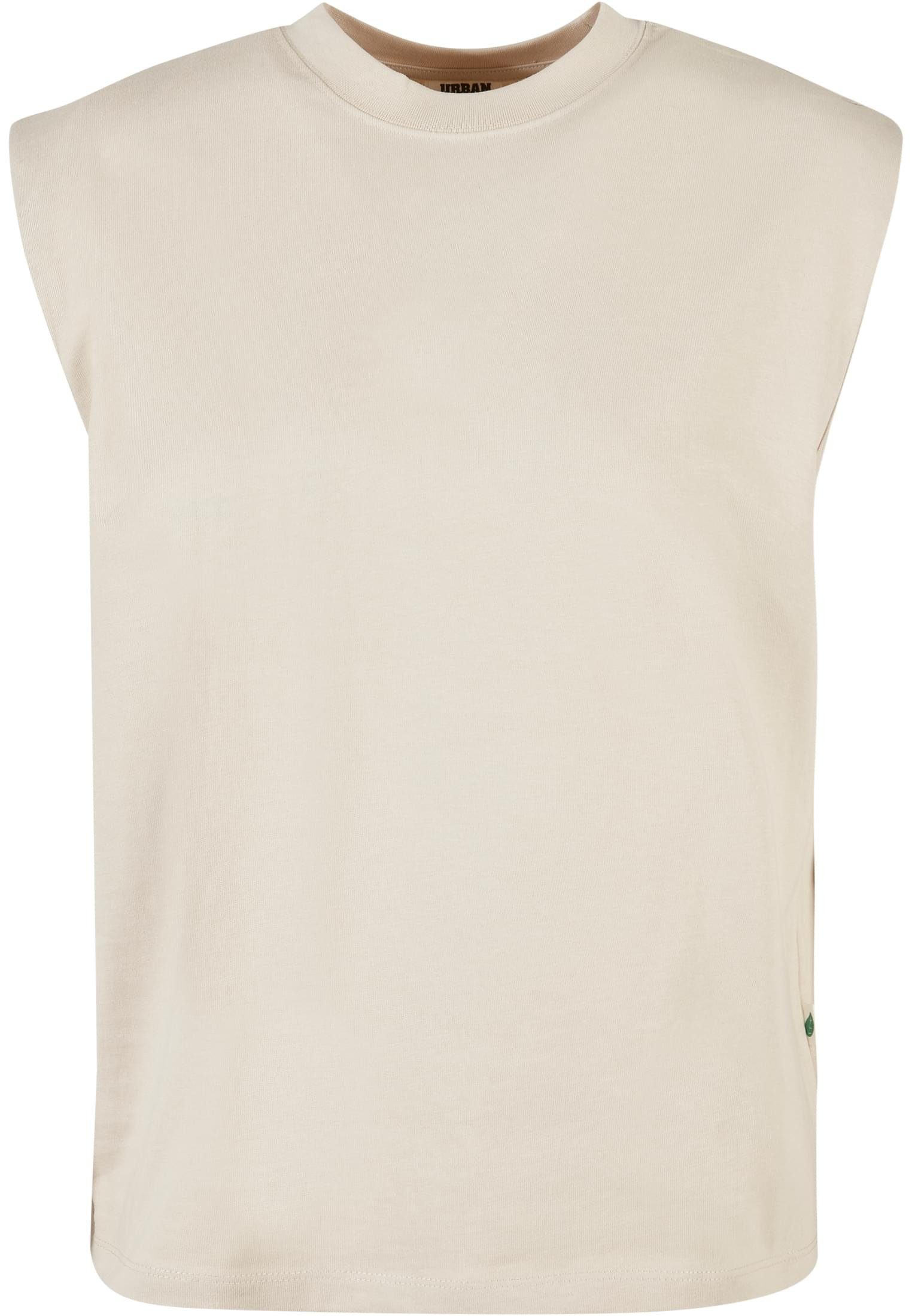 T-Shirt Padded Damen Heavy CLASSICS Ladies (1-tlg) Organic URBAN Top Shoulder softseagrass Tank