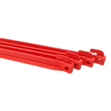 ToCi Zelthering 48x Kunststoff Heringe 30cm Rot für weiche & sandige Böden