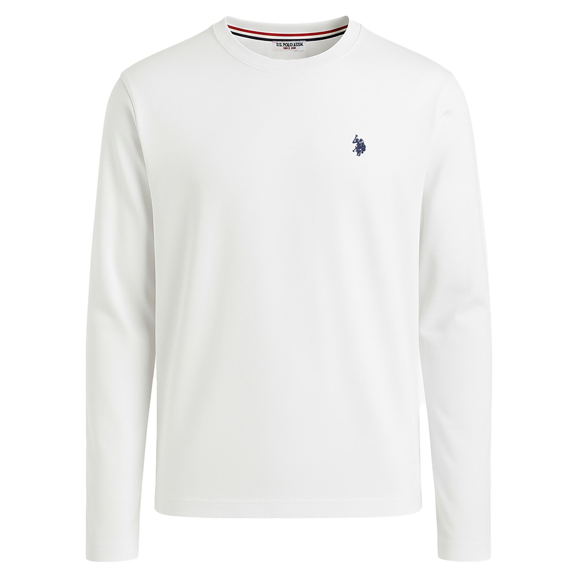 U.S. Polo Assn. T-Shirt Herren Longsleeve 1er Pack Baumwolle Longsleeve Rundhals (Packung, 1er Pack)