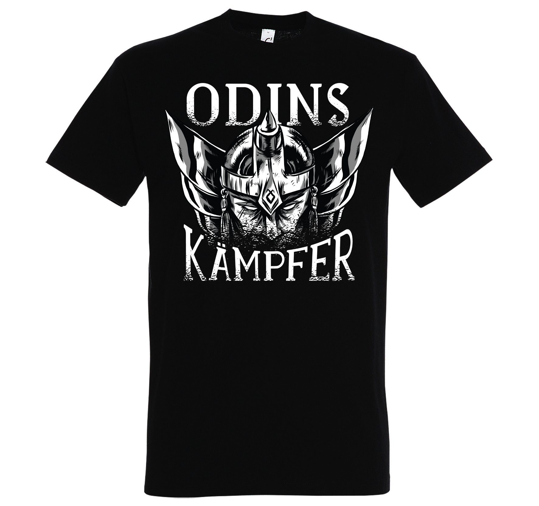 Youth Designz T-Shirt Odins Kämpfer Herren T-Shirt mit Trendigem Frontdruck Schwarz