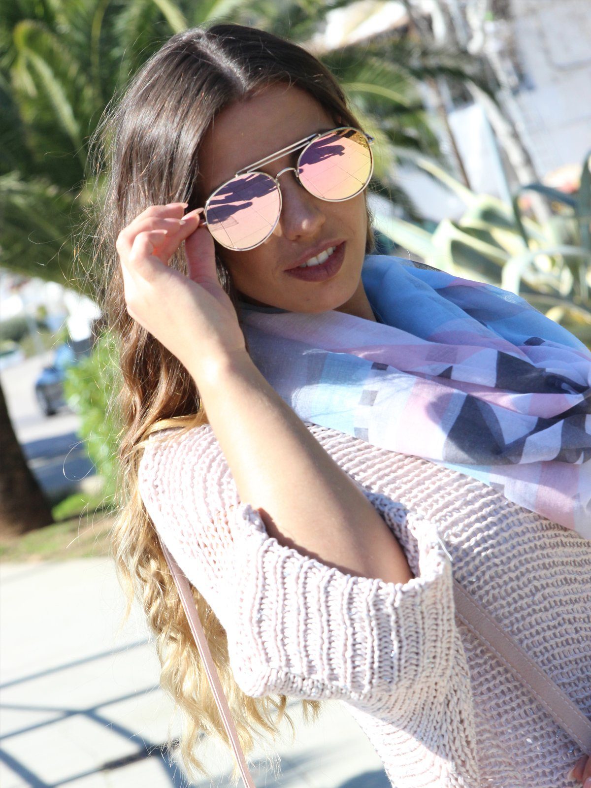 styleBREAKER Sonnenbrille Piloten Sonnenbrille mit dickem Metallrahmen (1-St)